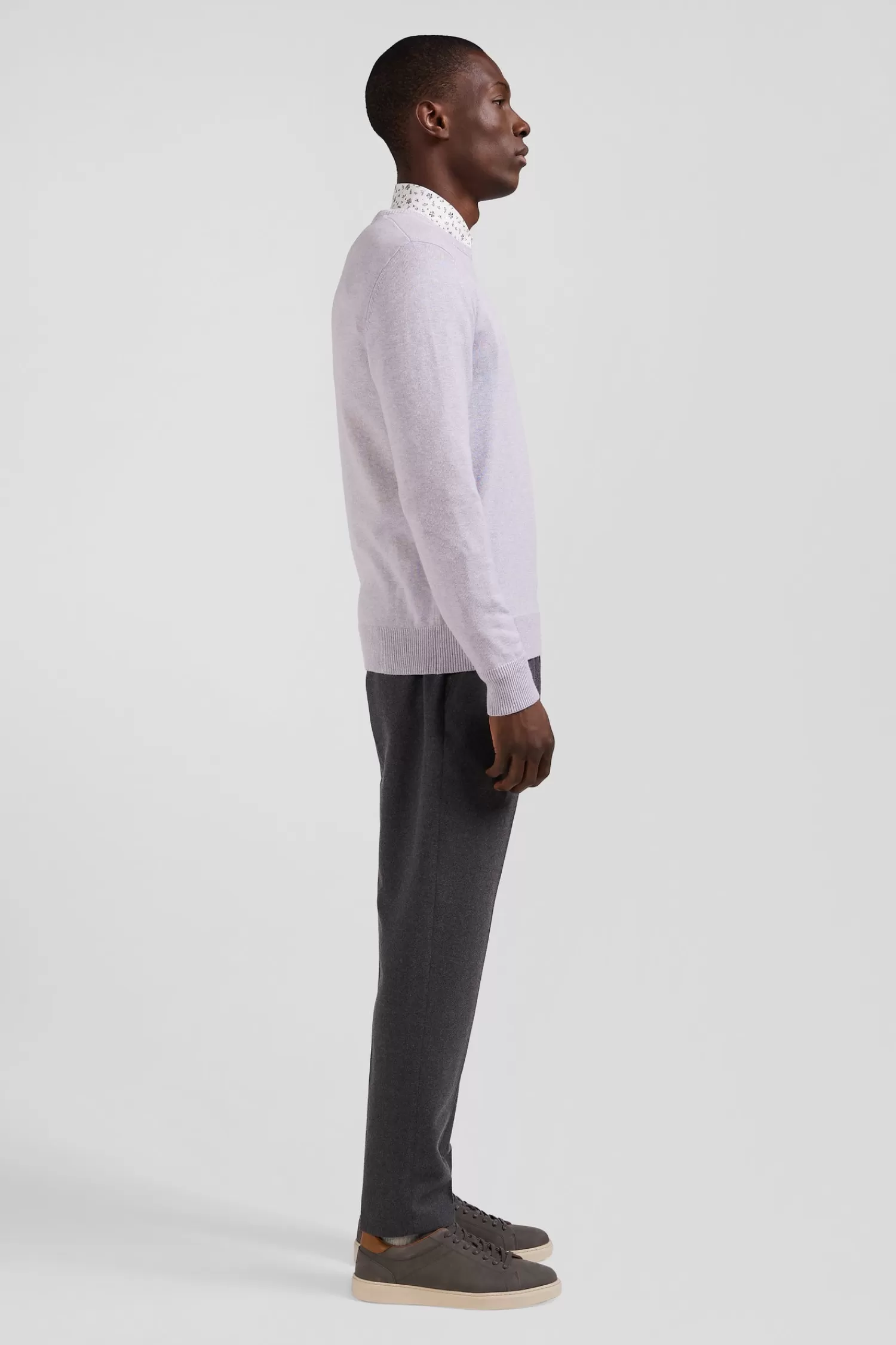 regular_grey_wool_and_cotton_crew_neck_jumper_4.webp Eden Park Regular grey wool and cotton crew neck jumper< Sweaters