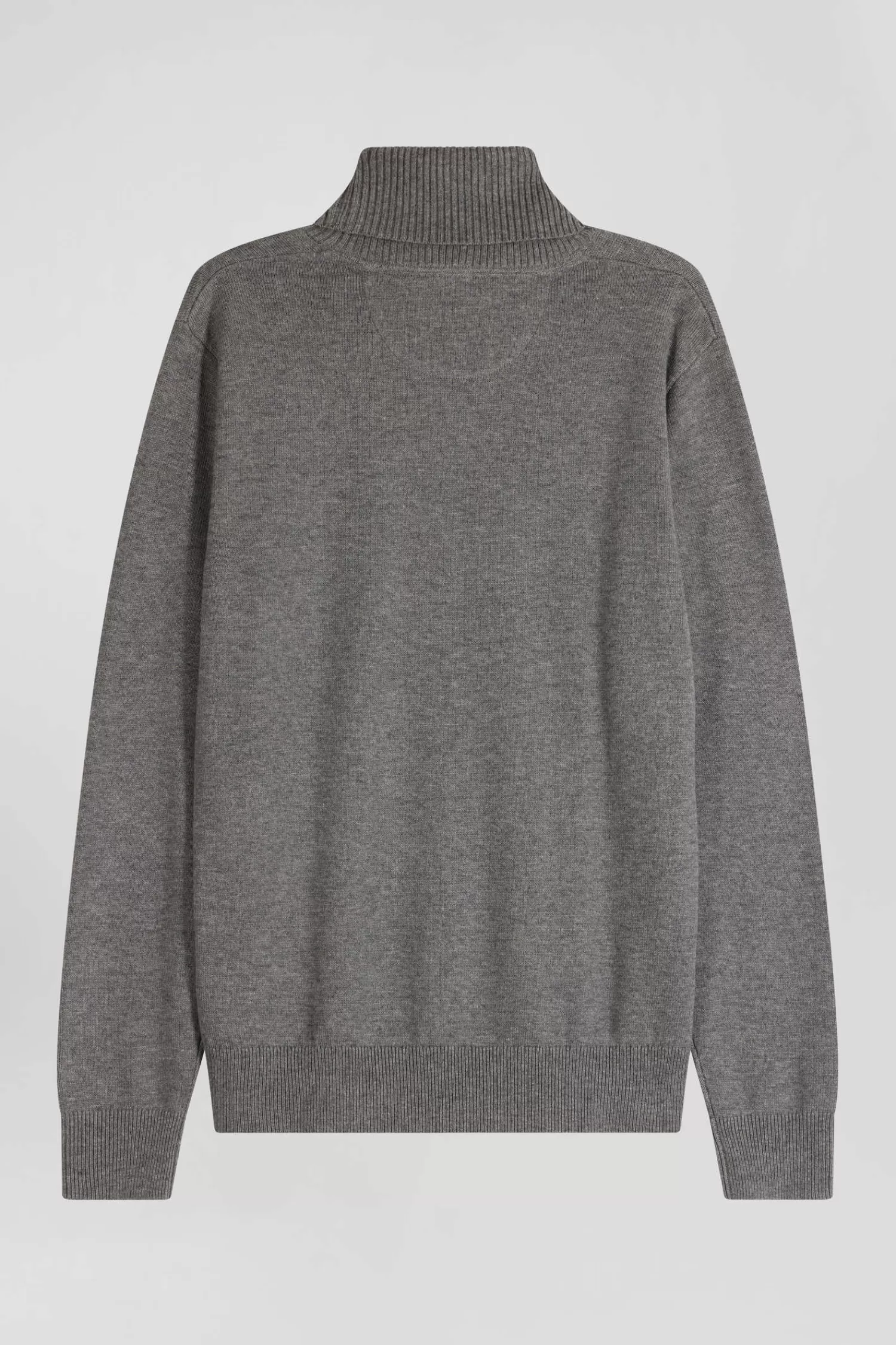 regular_grey_wool_and_cotton_turtleneck_jumper_3.webp Eden Park Regular grey wool and cotton turtleneck jumper< Sweaters