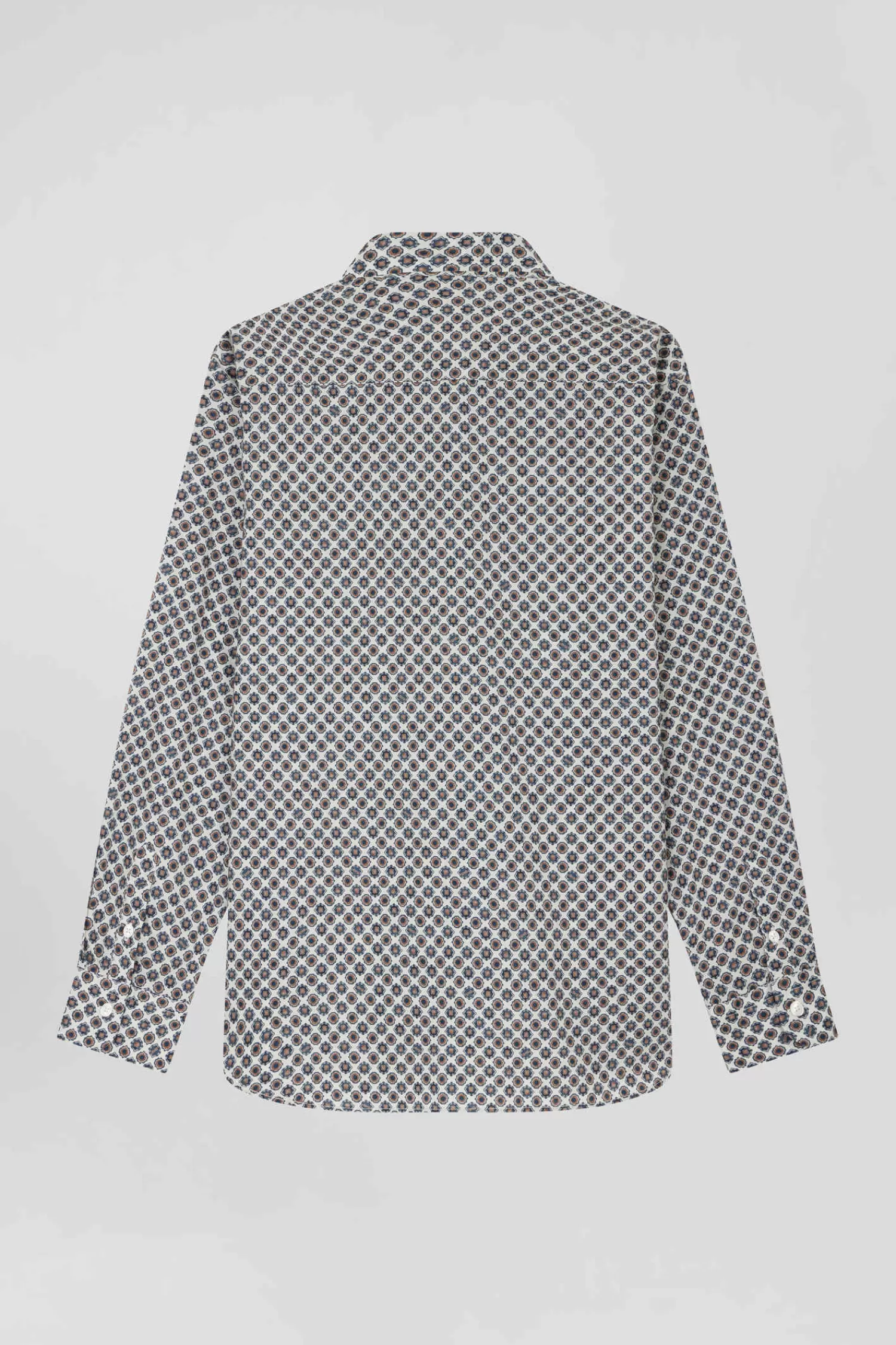 regular_ivory_graphic_microprint_cotton_shirt_3.webp Eden Park Regular ivory graphic microprint cotton shirt<Women Shirts | Shirts