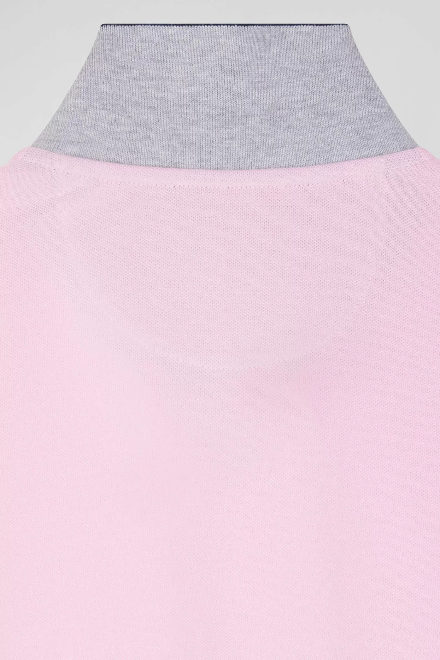 Eden Park Regular navy blue bicolor long-sleeved cotton piqué polo shirt< Polos