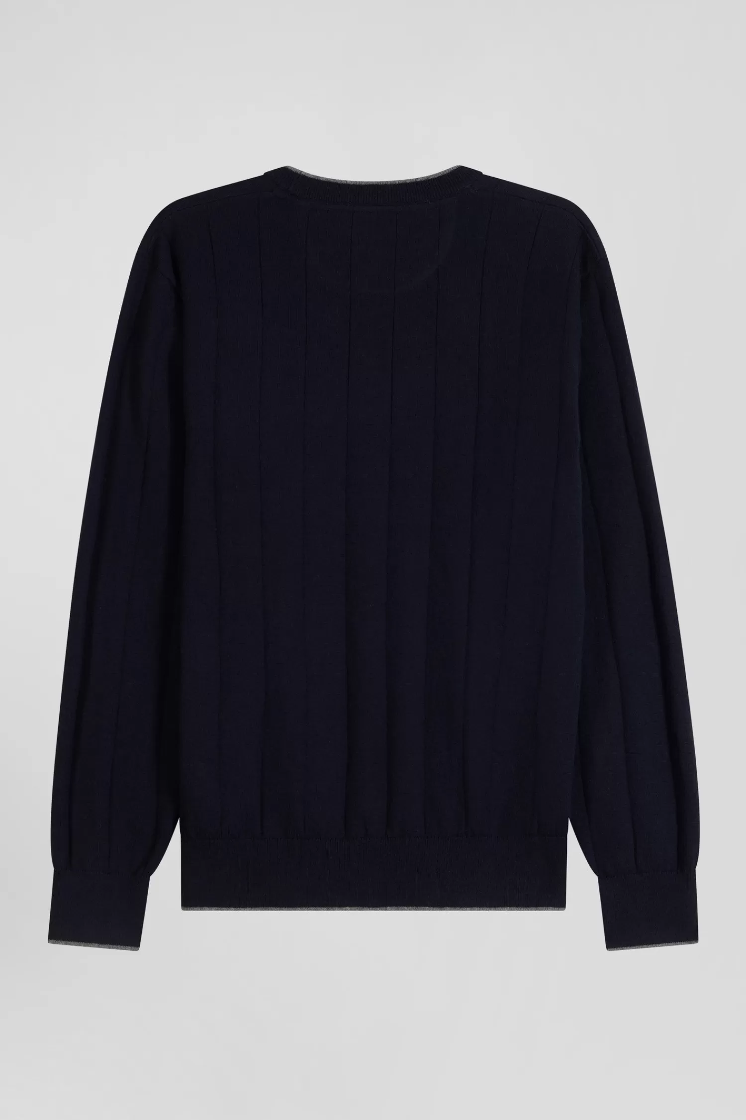regular_navy_blue_cotton_and_cashmere_crew_neck_jumper_3.webp Eden Park Regular navy blue cotton and cashmere crew neck jumper< Sweaters