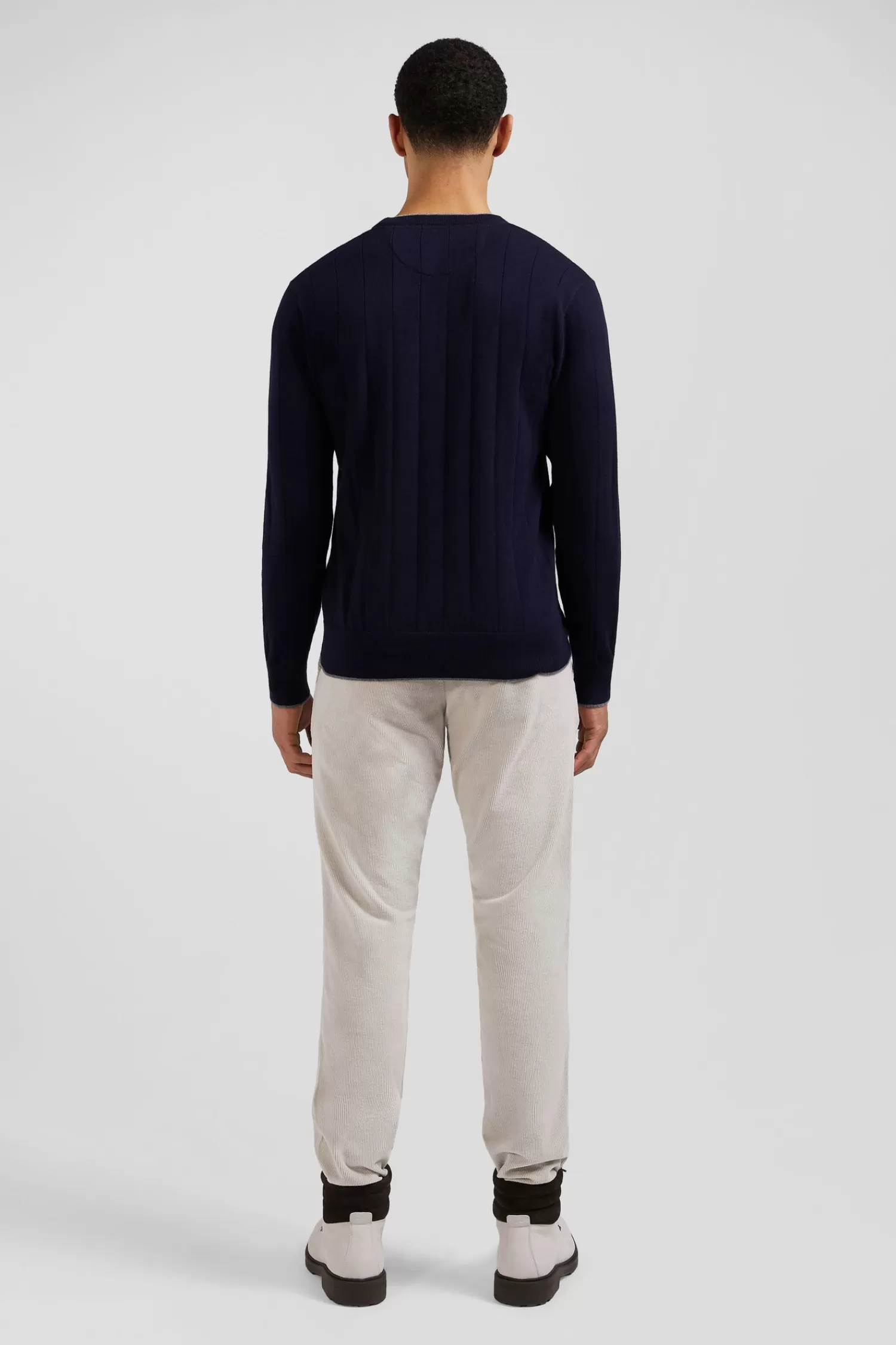 regular_navy_blue_cotton_and_cashmere_crew_neck_jumper_5.webp Eden Park Regular navy blue cotton and cashmere crew neck jumper< Sweaters
