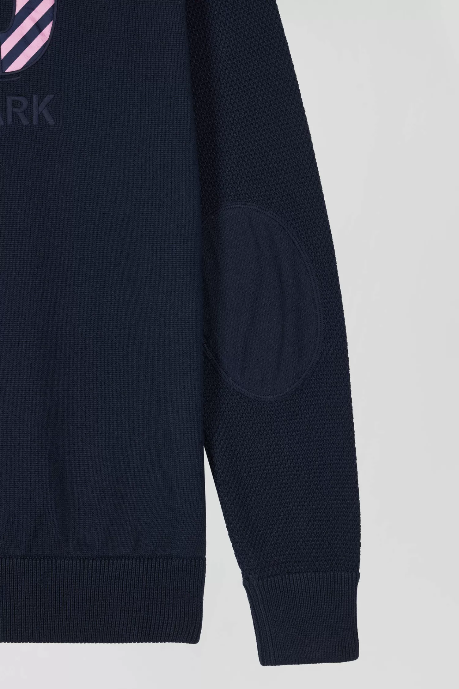 regular_navy_blue_cotton_jumper_with_n_embroidery_and_rugby_shirt_collar_7.webp Eden Park Regular navy blue cotton jumper with N°10 embroidery and rugby shirt collar< Sweaters