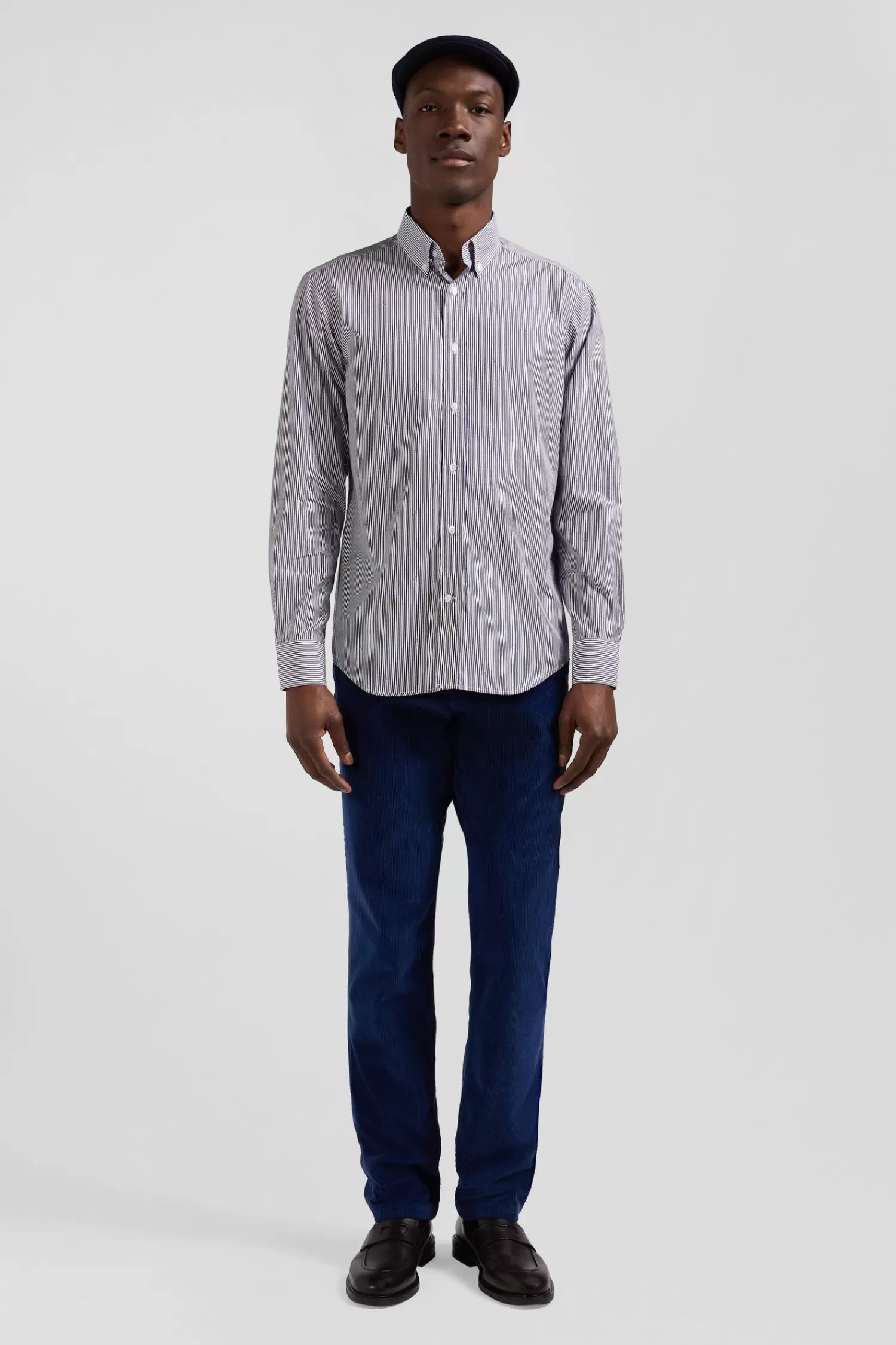 Eden Park Regular navy blue cotton shirt< Shirts