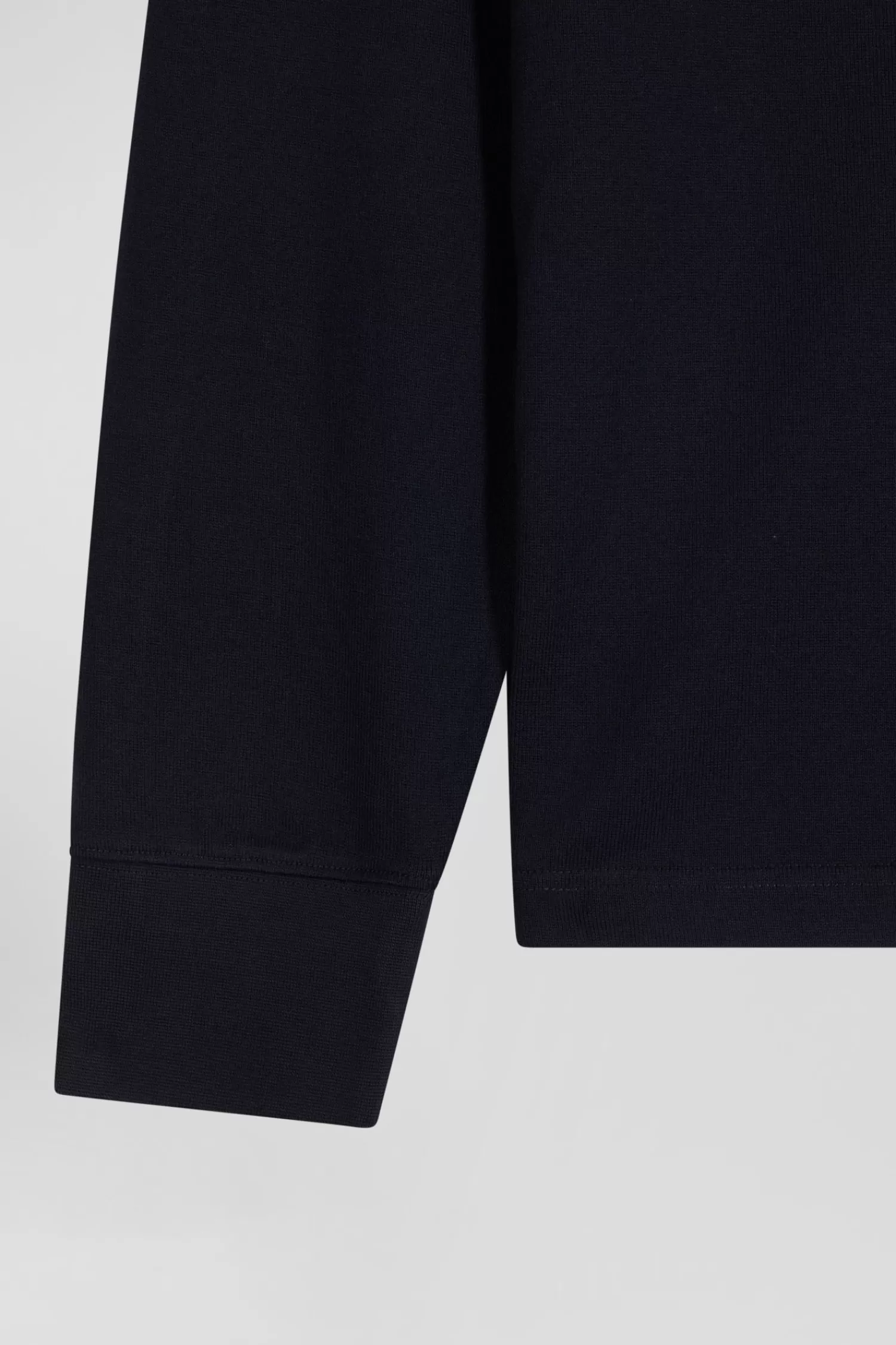 Eden Park Regular navy blue long-sleeved cotton rugby shirt with N°10 embroidery< Rugby Shirts