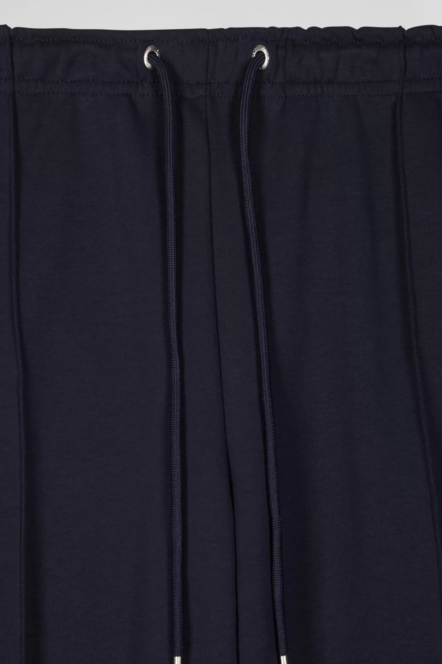 Eden Park Regular navy blue mixed cotton jogging bottoms with pink piping< Pants