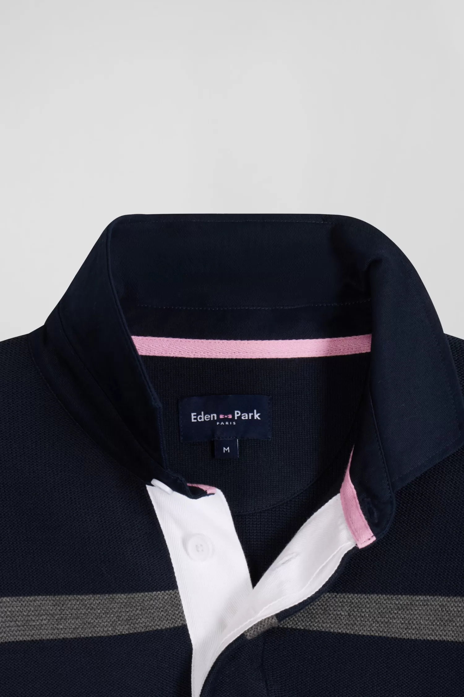 regular_navy_blue_striped_cotton_polo_neck_jumper_6.webp Eden Park Regular navy blue striped cotton polo neck jumper< Sweaters