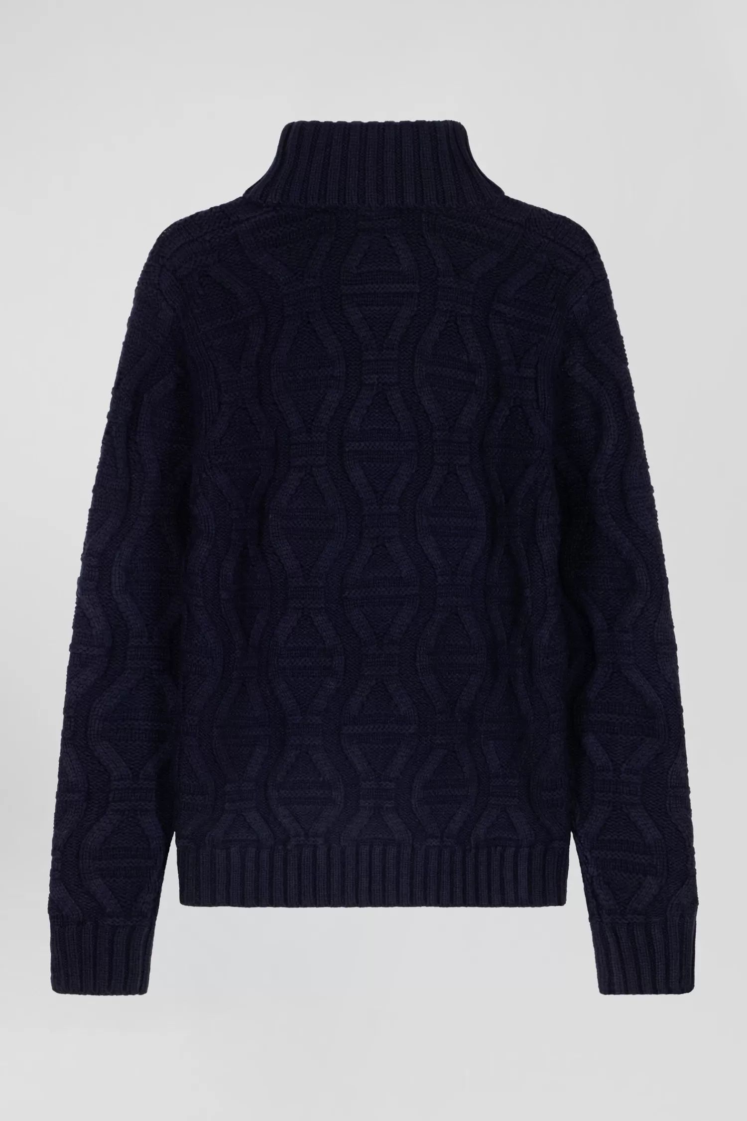 regular_navy_blue_virgin_wool_and_recycled_polyamide_turtleneck_jumper_with_d_knitting_3.webp Eden Park Regular navy blue virgin wool and recycled polyamide turtleneck jumper with 3D knitting< Sweaters
