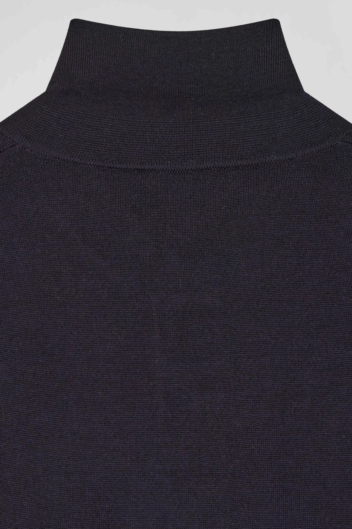 regular_navy_blue_wool_dress_with_rugby_shirt_collar_8.webp Eden Park Regular navy blue wool dress with rugby shirt collar<Women Dresses And Skirts