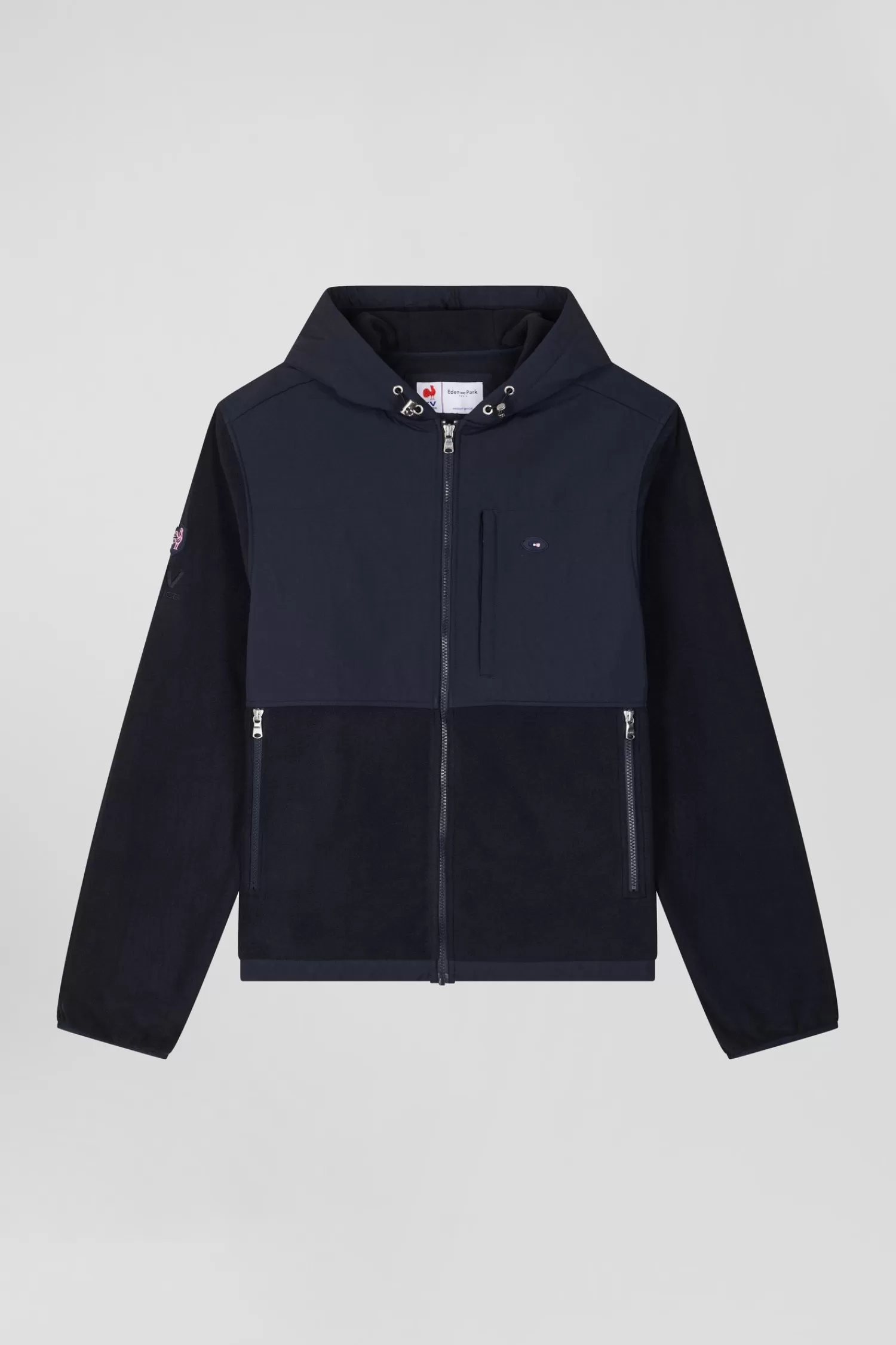 Eden Park Regular navy blue zipped hoodie< Sweatshirts