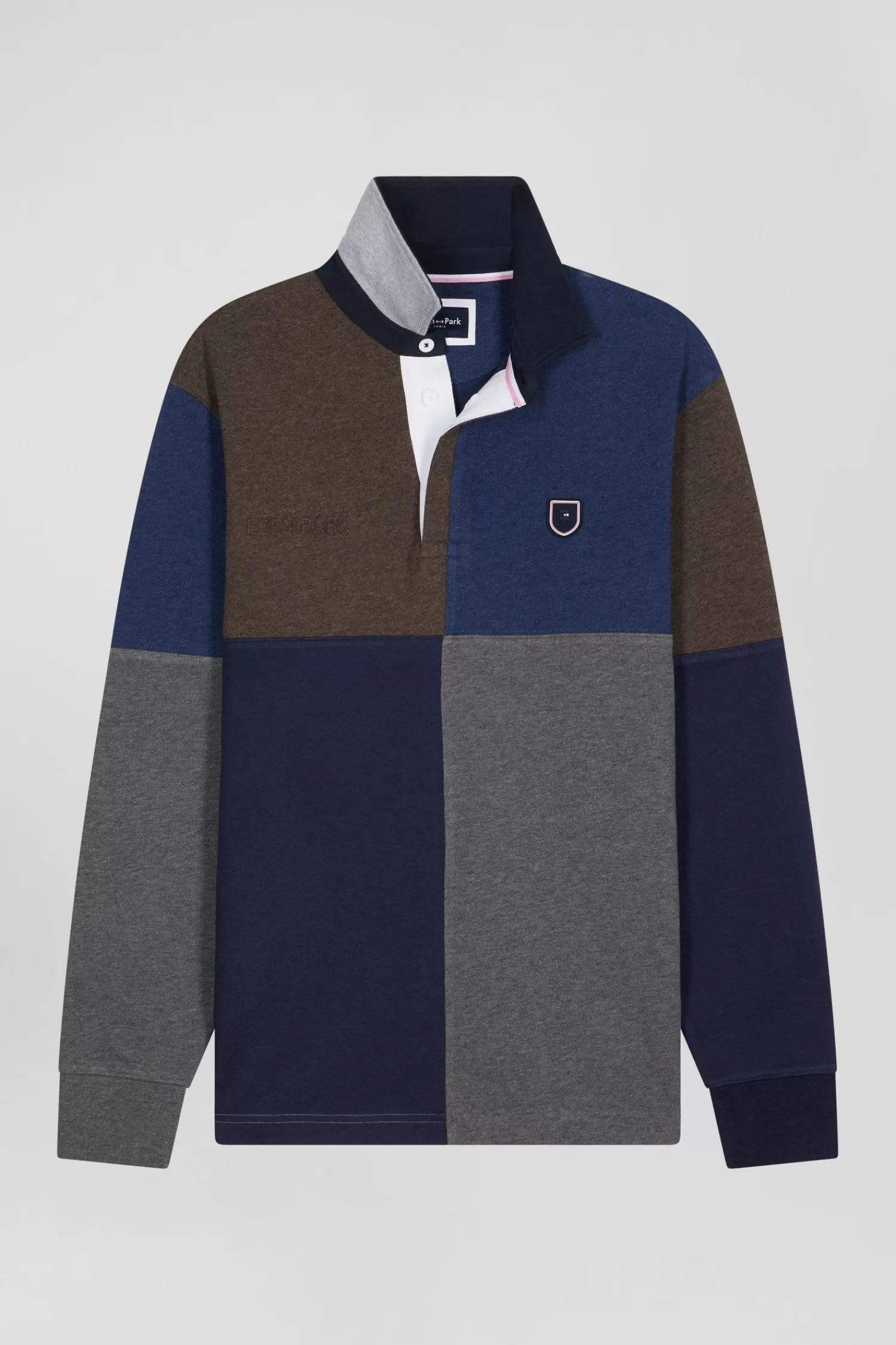 Eden Park Regular navy long-sleeved Barbarian cotton rugby shirt< Rugby Shirts