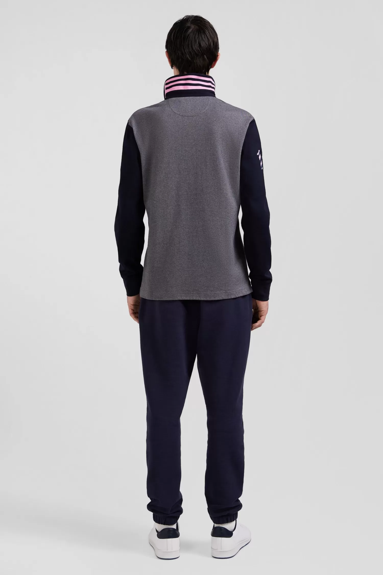 regular_navy_longsleeved_cotton_rugby_shirt_with_sleeve_n_embroidery_5.webp Eden Park Regular navy long-sleeved cotton rugby shirt with sleeve N°10 embroidery< Rugby Shirts