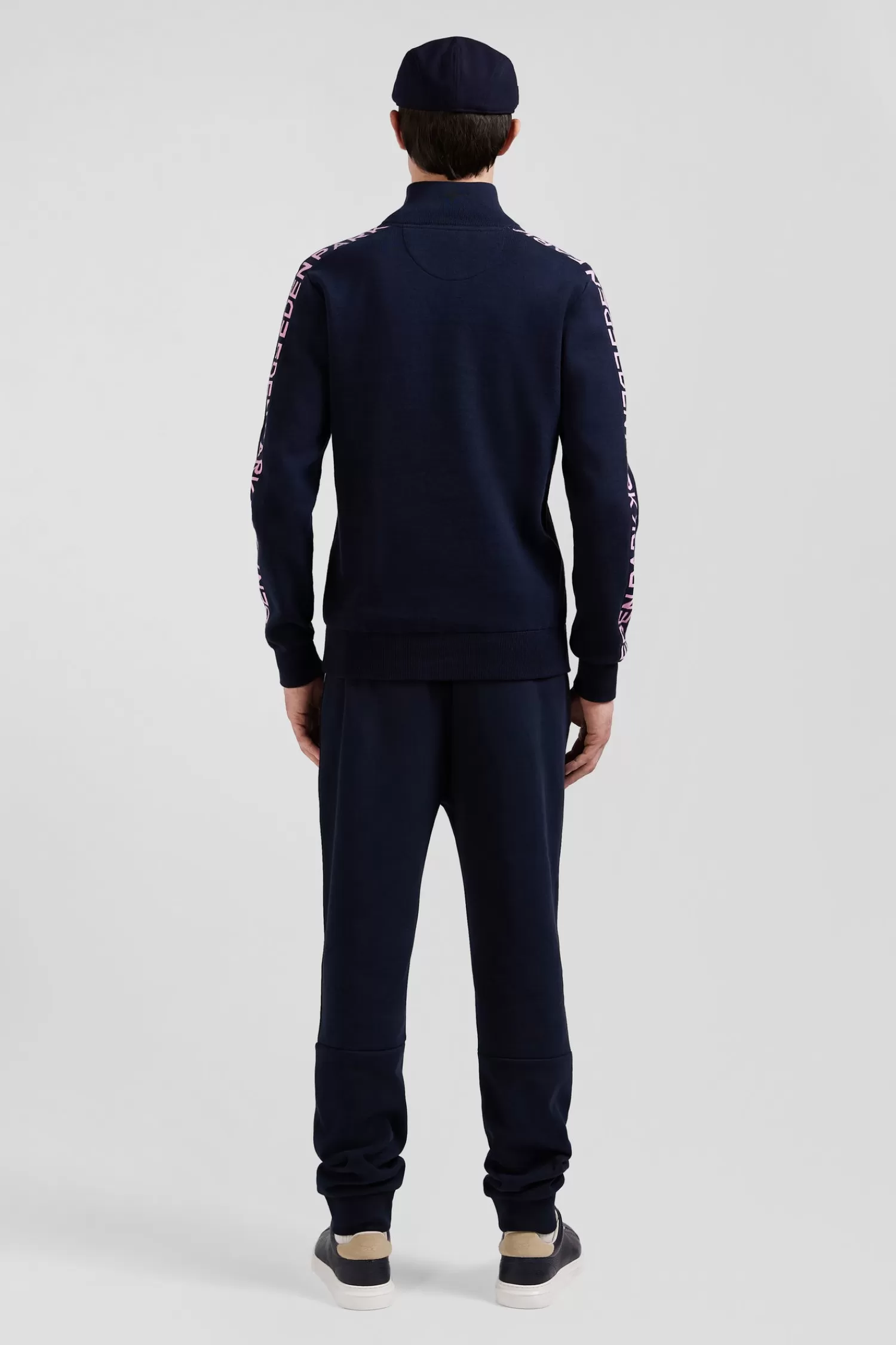 regular_navy_semizipped_cotton_jumper_with_jacquard_details_5.webp Eden Park Regular navy semi-zipped cotton jumper with jacquard details< Sweaters