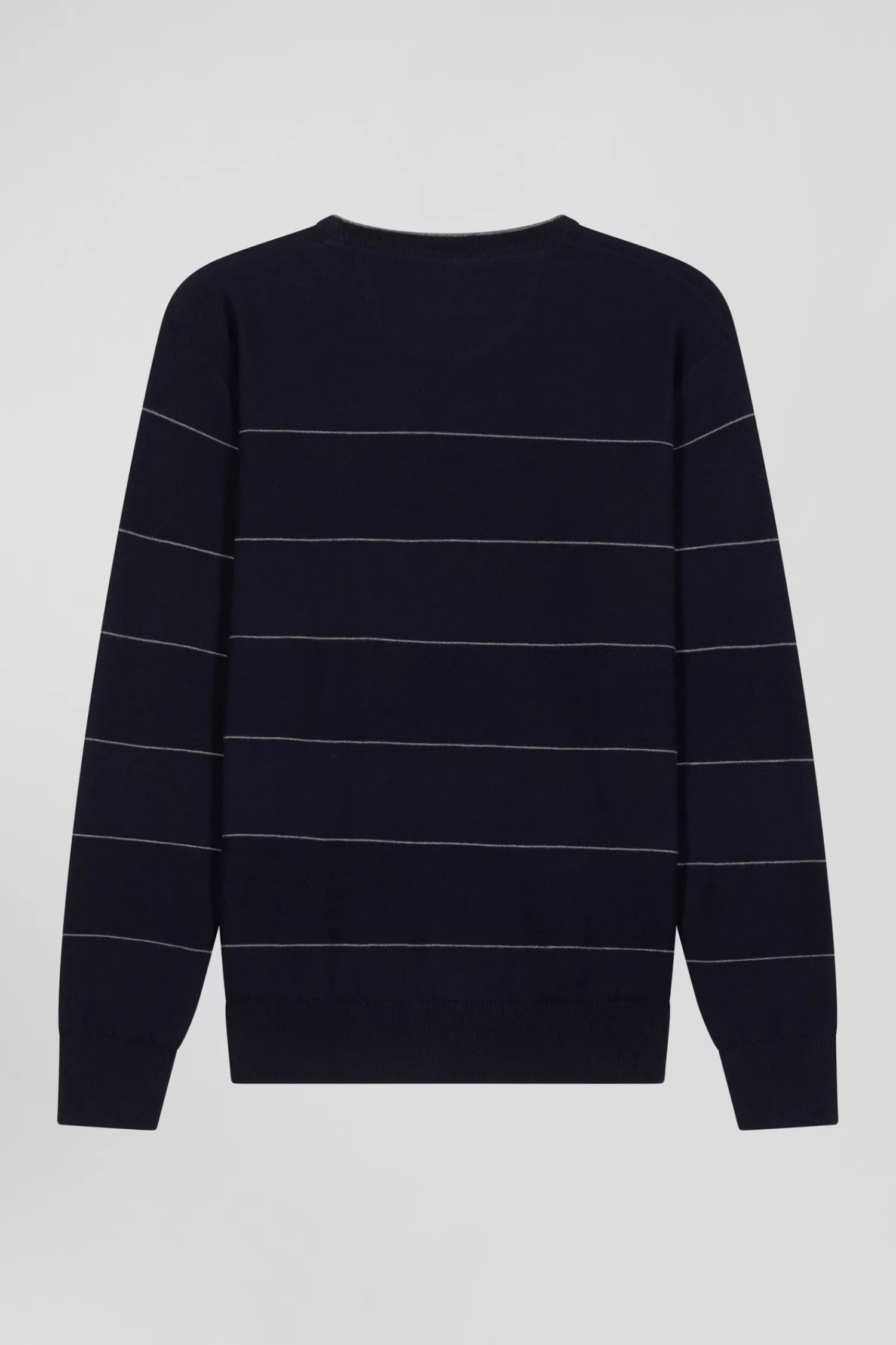 regular_navy_striped_cotton_and_cashmere_crew_neck_jumper_3.webp Eden Park Regular navy striped cotton and cashmere crew neck jumper< Sweaters
