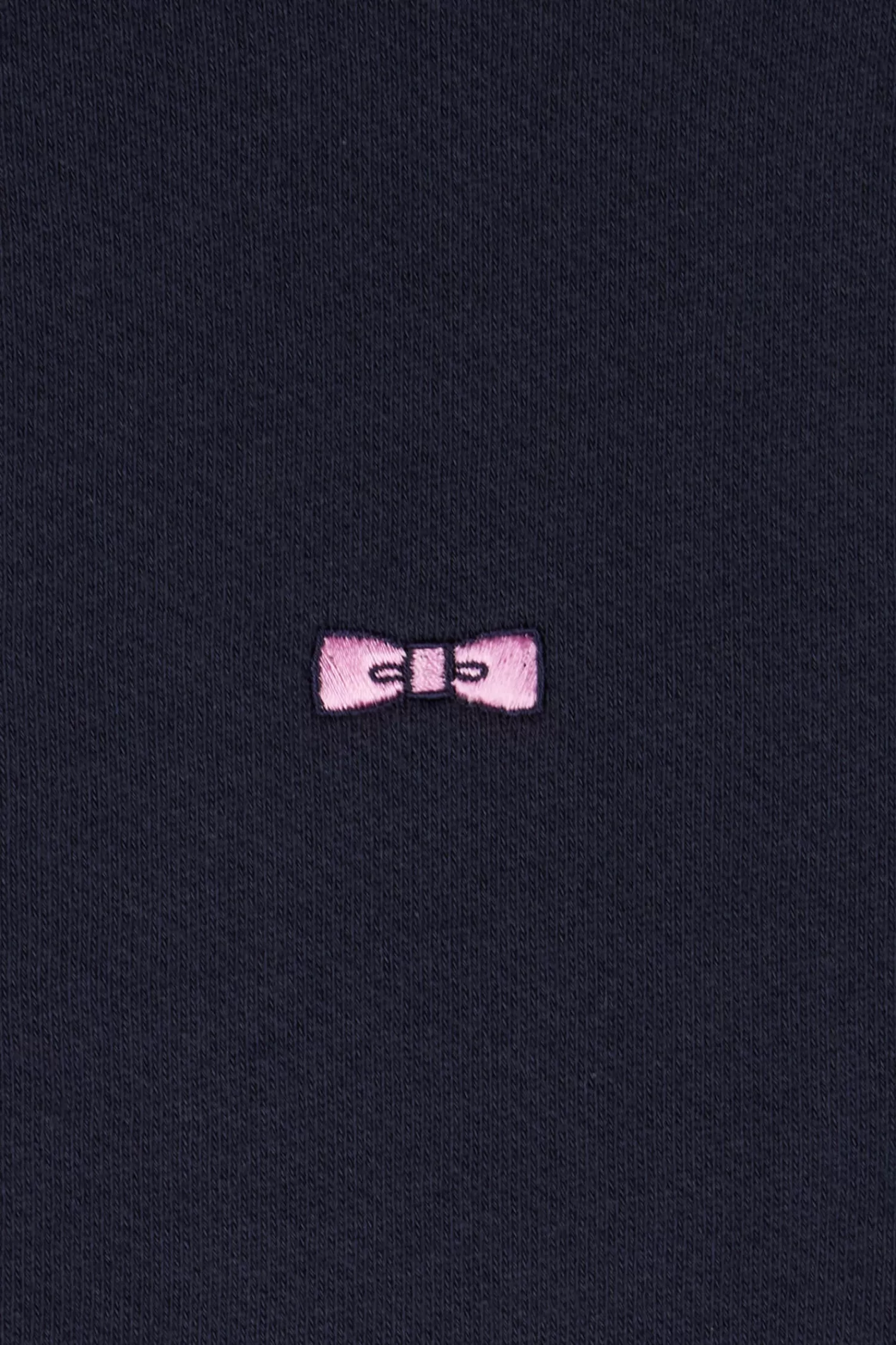 Eden Park Regular navy zipped brushed cotton fleece with high top collar< Sweatshirts