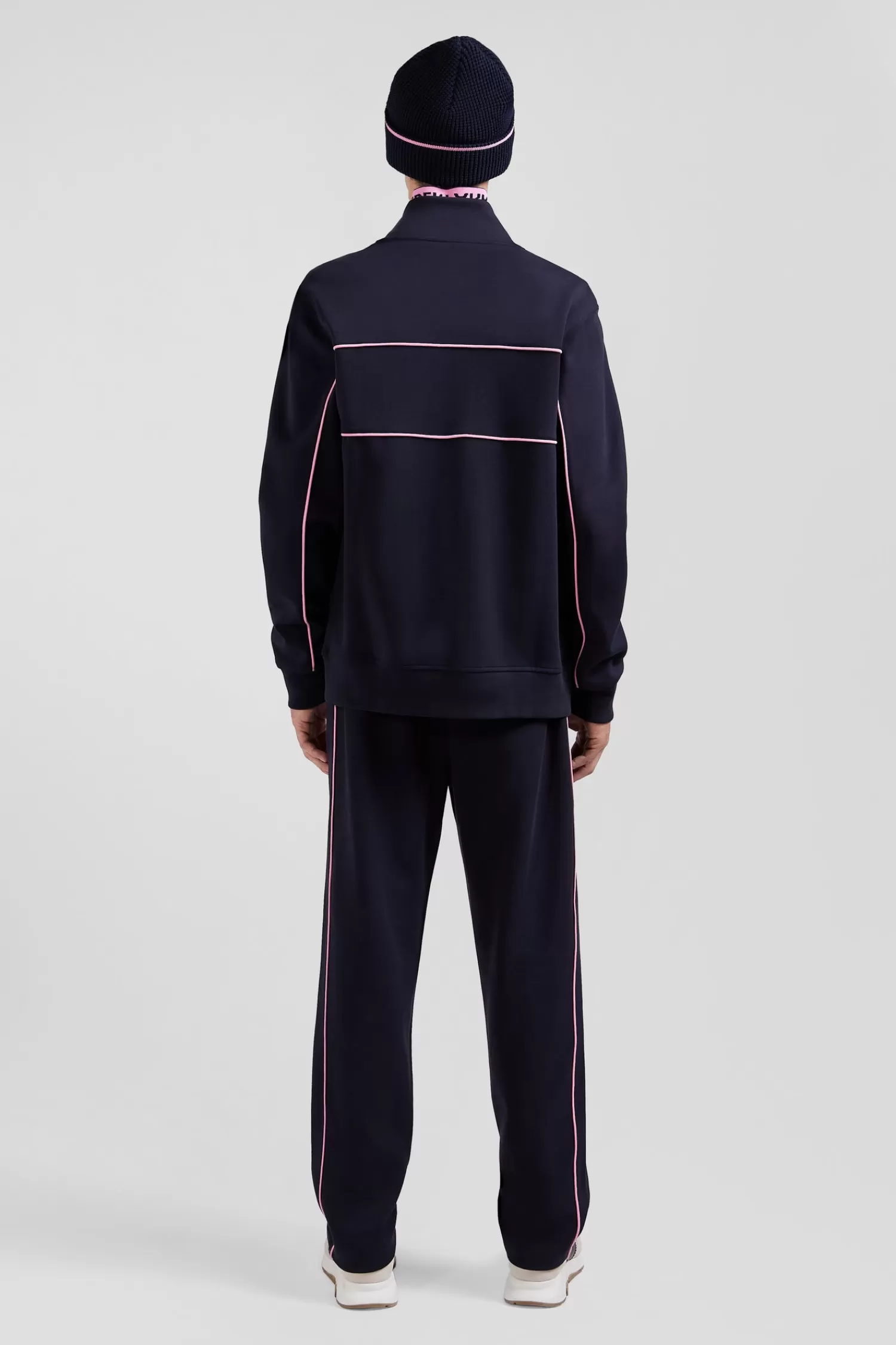 regular_navy_zipped_high_neck_sweatshirt_with_pink_piping_5.webp Eden Park Regular navy zipped high neck sweatshirt with pink piping< Sweatshirts