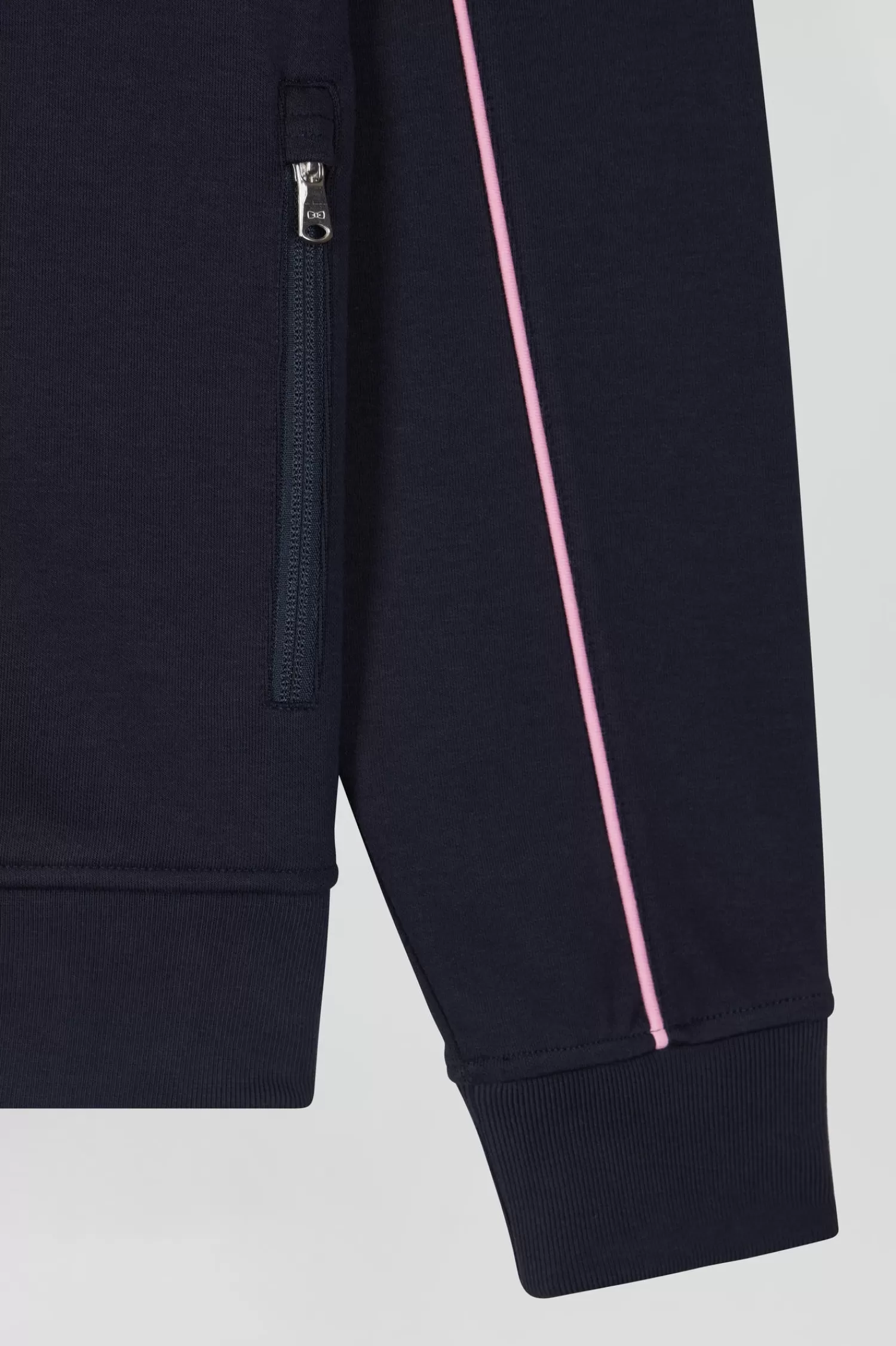 regular_navy_zipped_high_neck_sweatshirt_with_pink_piping_7.webp Eden Park Regular navy zipped high neck sweatshirt with pink piping< Sweatshirts