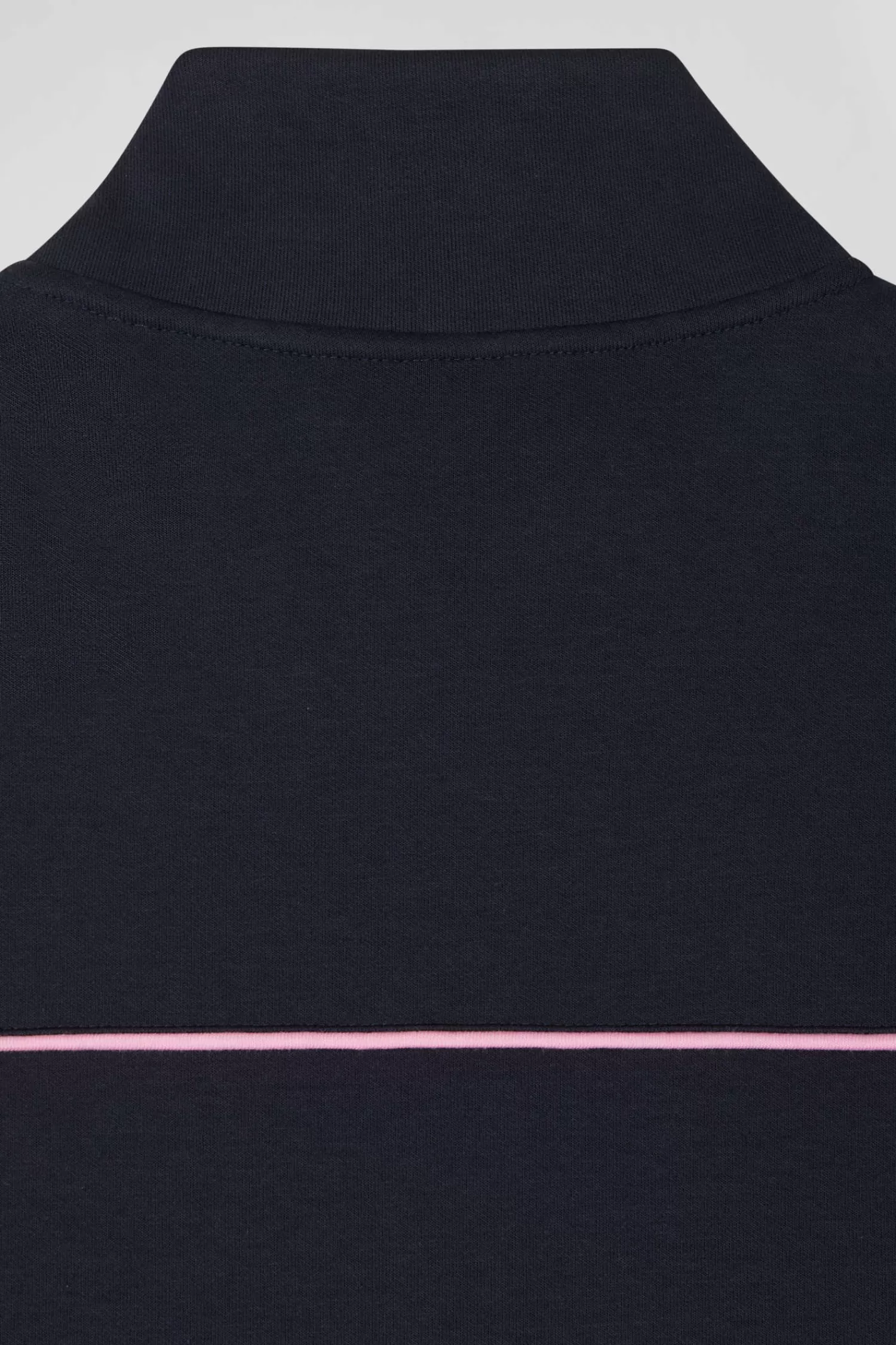 regular_navy_zipped_high_neck_sweatshirt_with_pink_piping_8.webp Eden Park Regular navy zipped high neck sweatshirt with pink piping< Sweatshirts