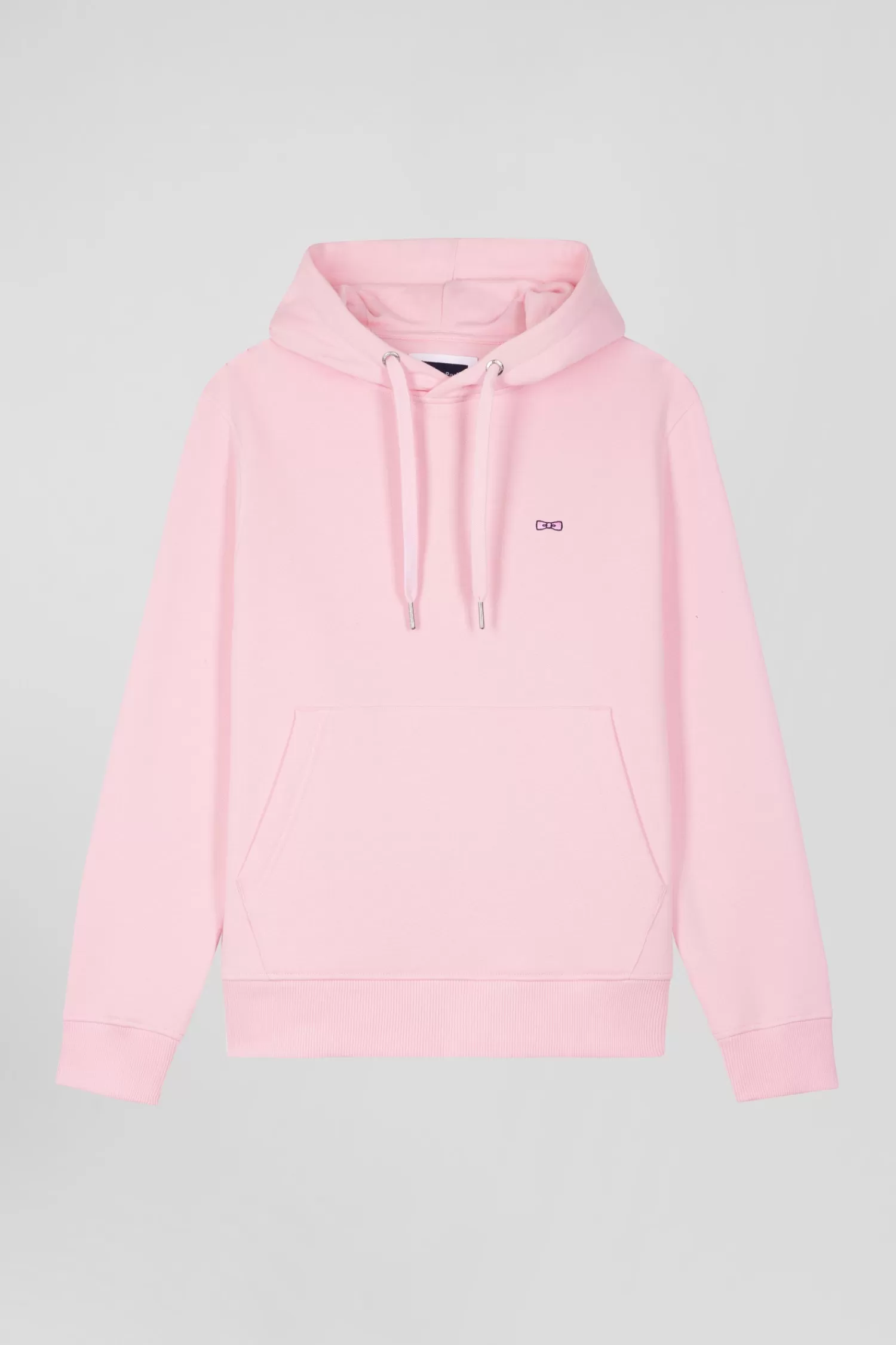 Eden Park Regular pink brushed cotton fleece hoodie< Sweatshirts