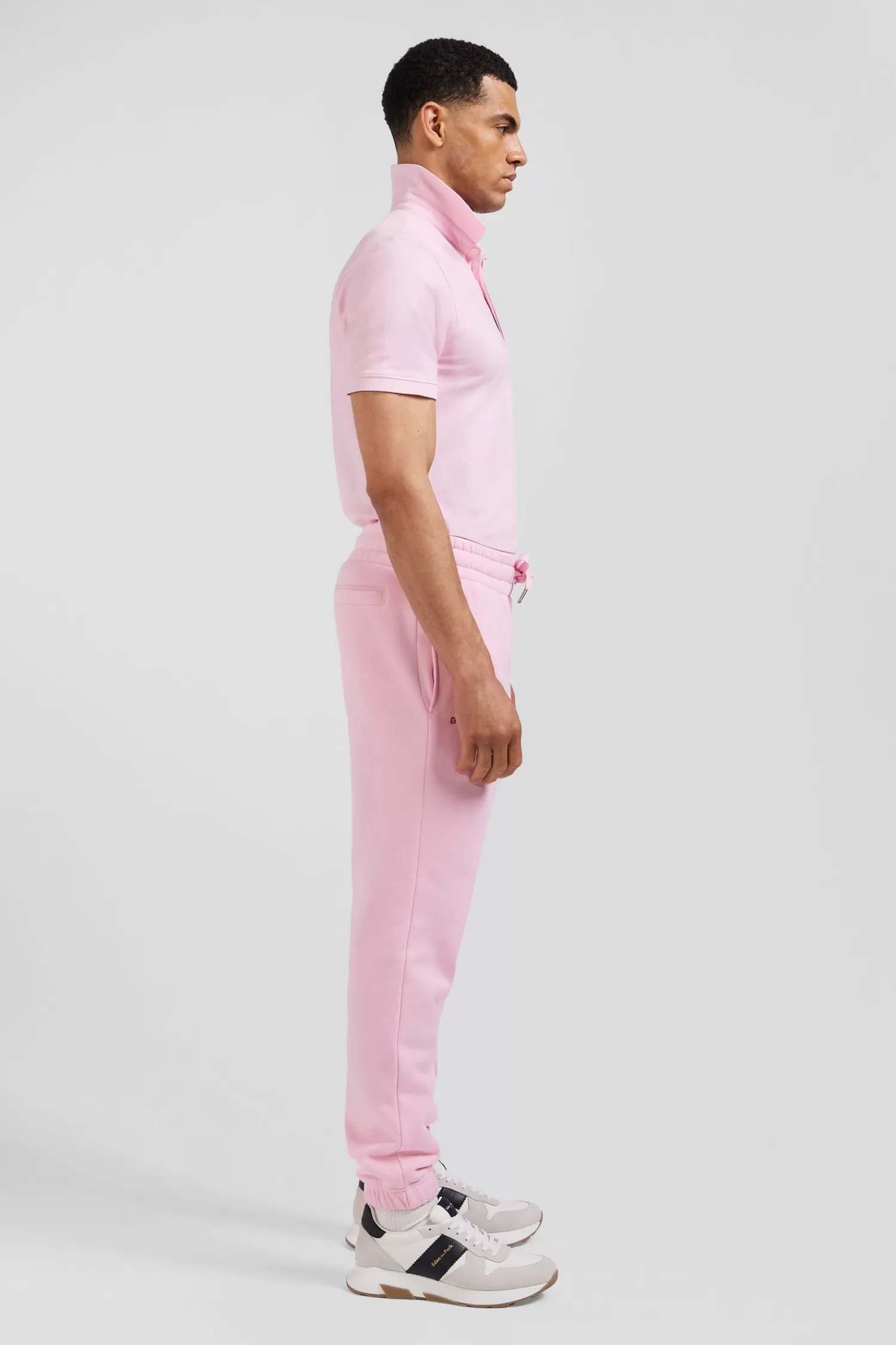 regular_pink_brushed_fleece_jogging_bottoms_4.webp Eden Park Regular pink brushed fleece jogging bottoms< Pants