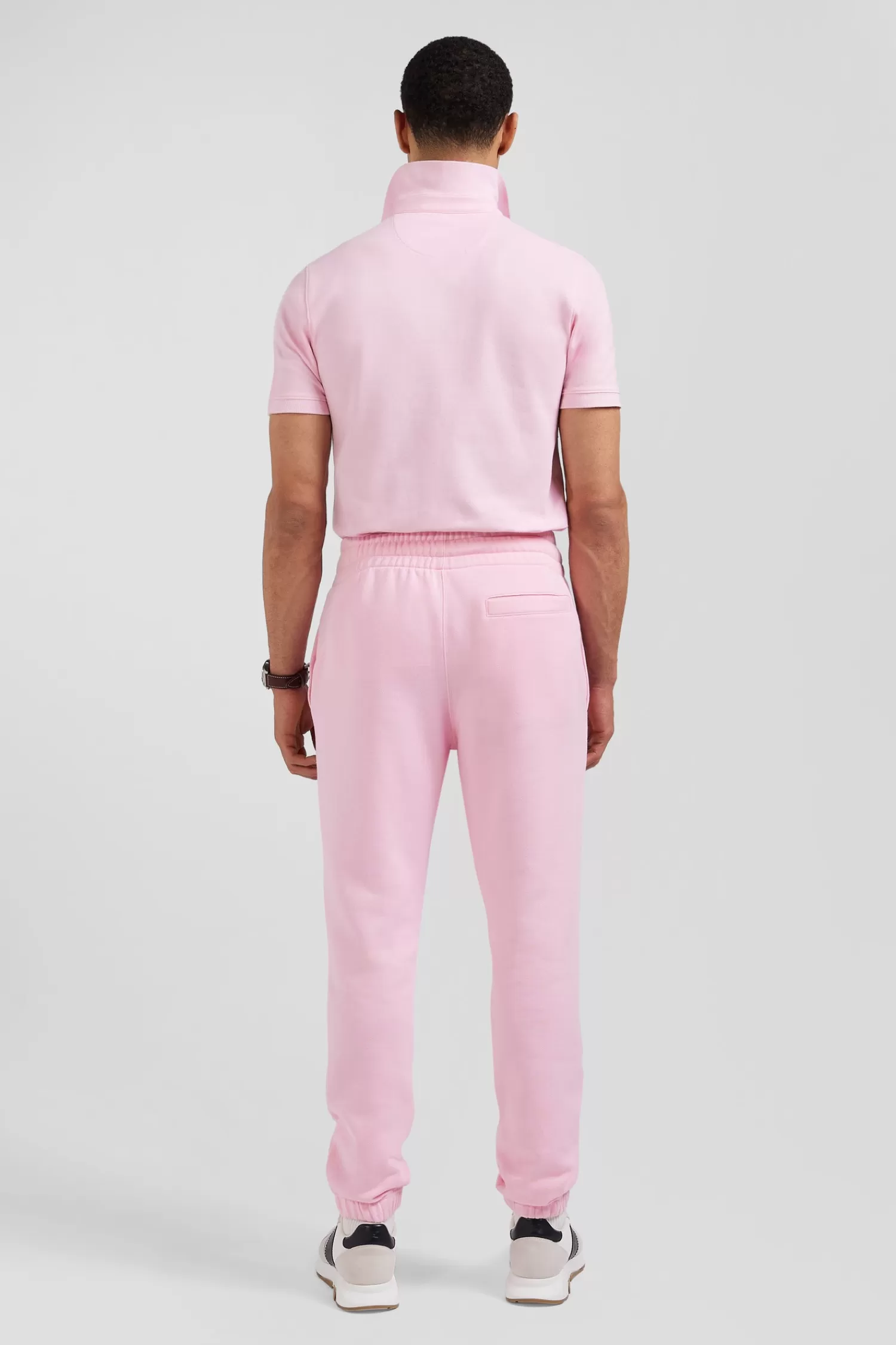 regular_pink_brushed_fleece_jogging_bottoms_5.webp Eden Park Regular pink brushed fleece jogging bottoms< Pants