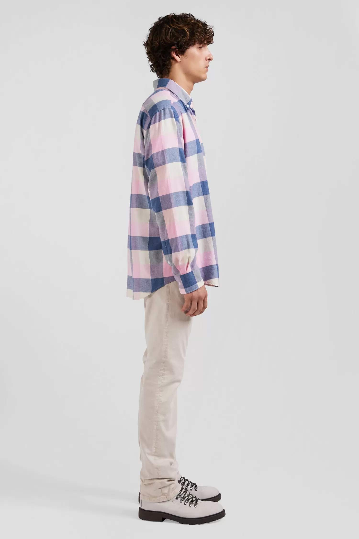 regular_pink_checked_cotton_shirt_4.webp Eden Park Regular pink checked cotton shirt< Shirts