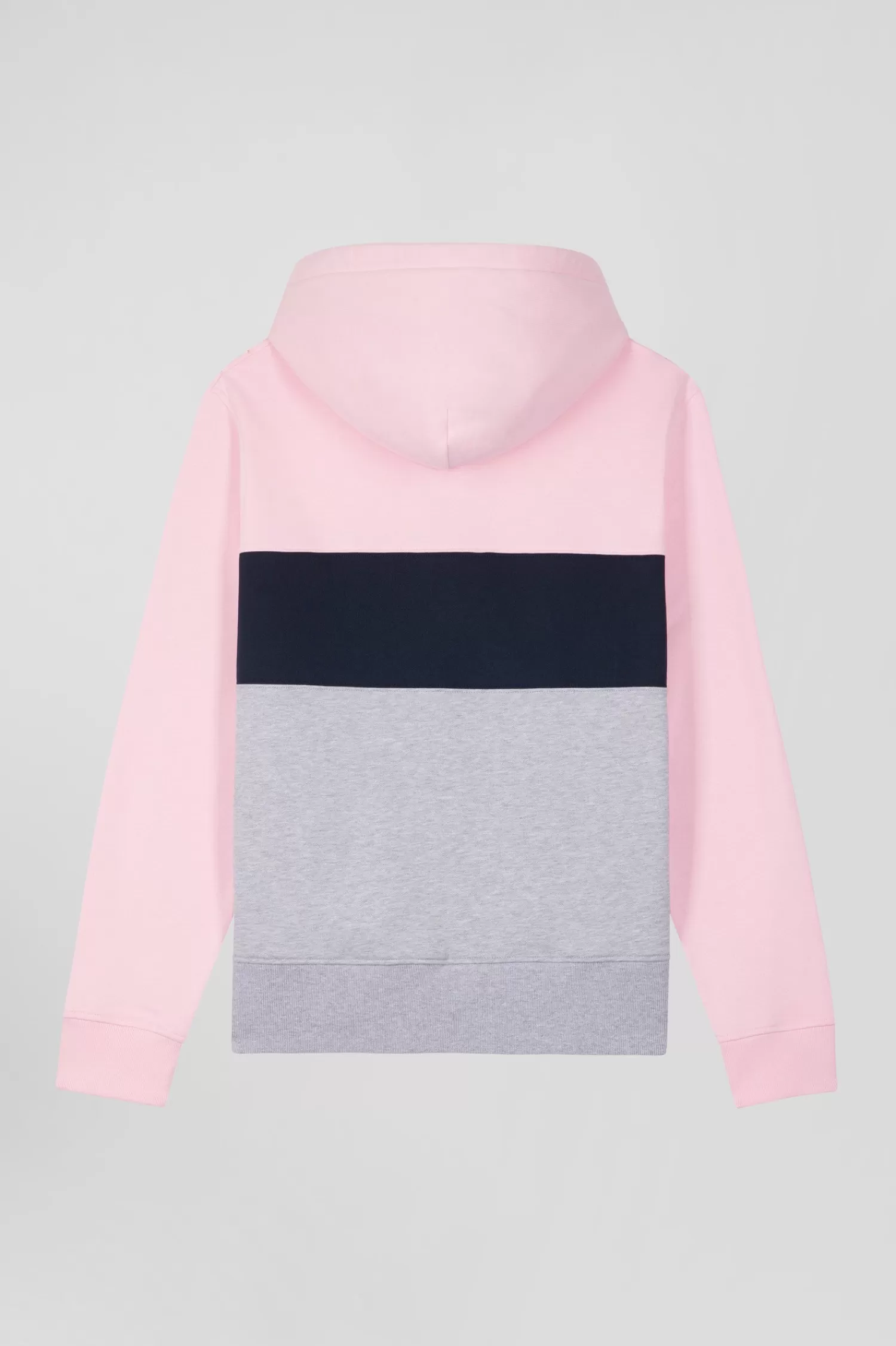 regular_pink_colorblock_zipped_cotton_hoodie_3.webp Eden Park Regular pink colorblock zipped cotton hoodie< Sweatshirts