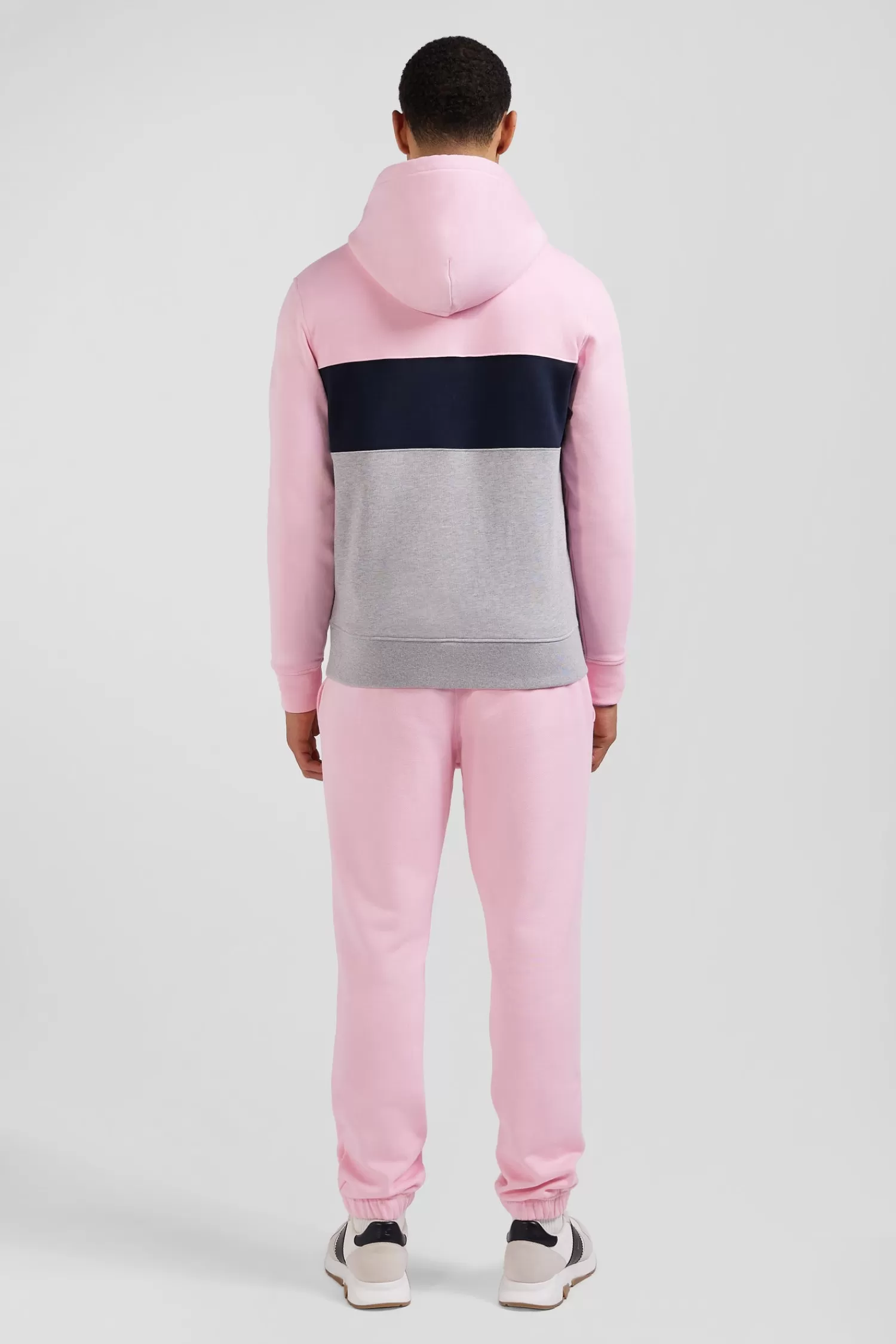 regular_pink_colorblock_zipped_cotton_hoodie_5.webp Eden Park Regular pink colorblock zipped cotton hoodie< Sweatshirts