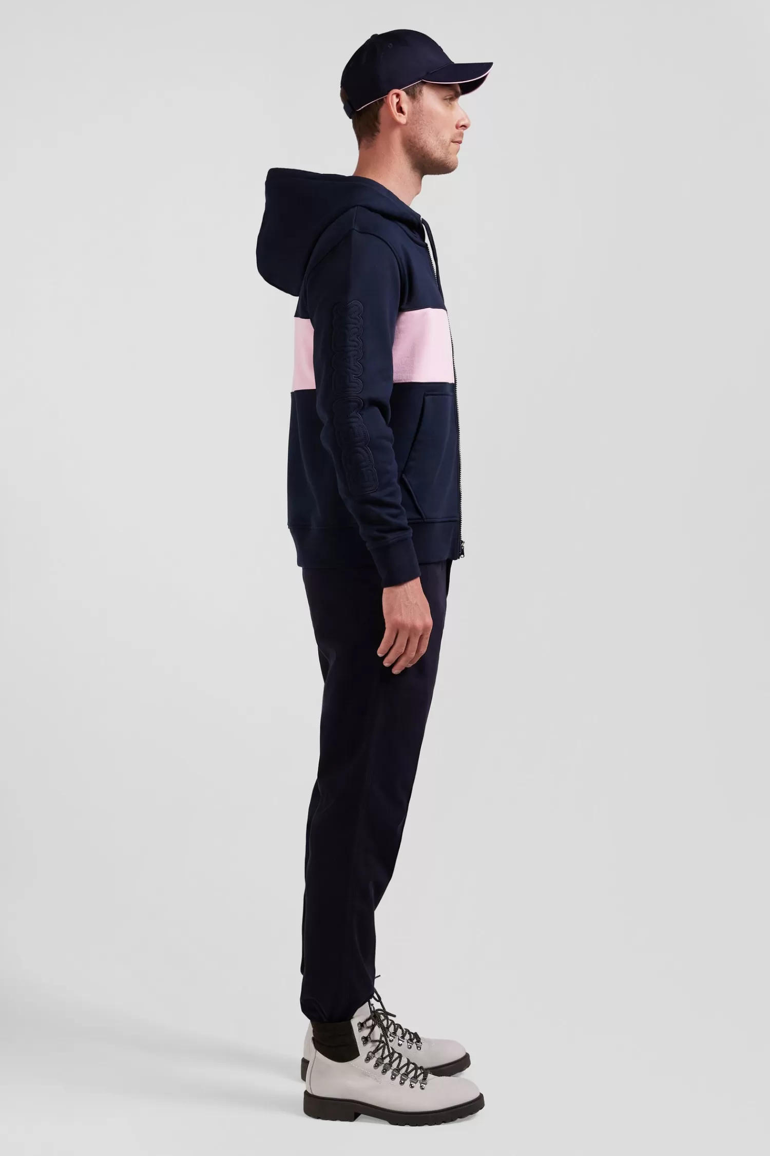 regular_pink_zipped_cotton_hoodie_3.webp Eden Park Regular pink zipped cotton hoodie< Sweatshirts