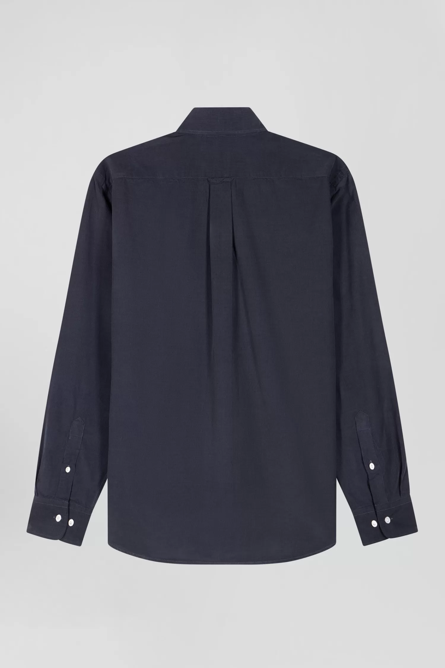 regular_plain_anthracite_grey_cotton_shirt_with_buttondown_collar_and_chest_pocket_3.webp Eden Park Regular plain anthracite grey cotton shirt with button-down collar and chest pocket< Shirts