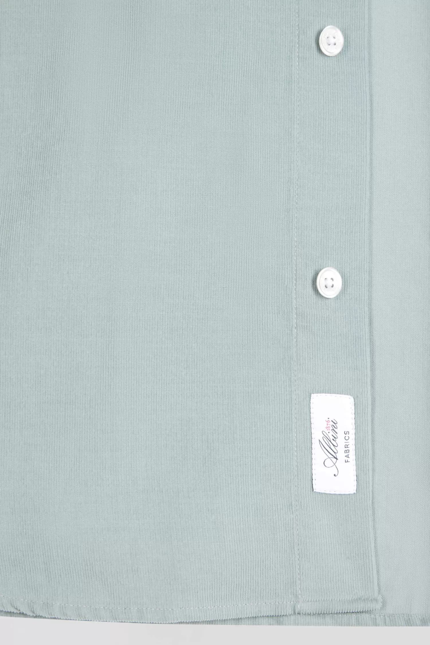 Eden Park Regular plain aqua green cotton shirt with button-down collar and chest pocket< Shirts