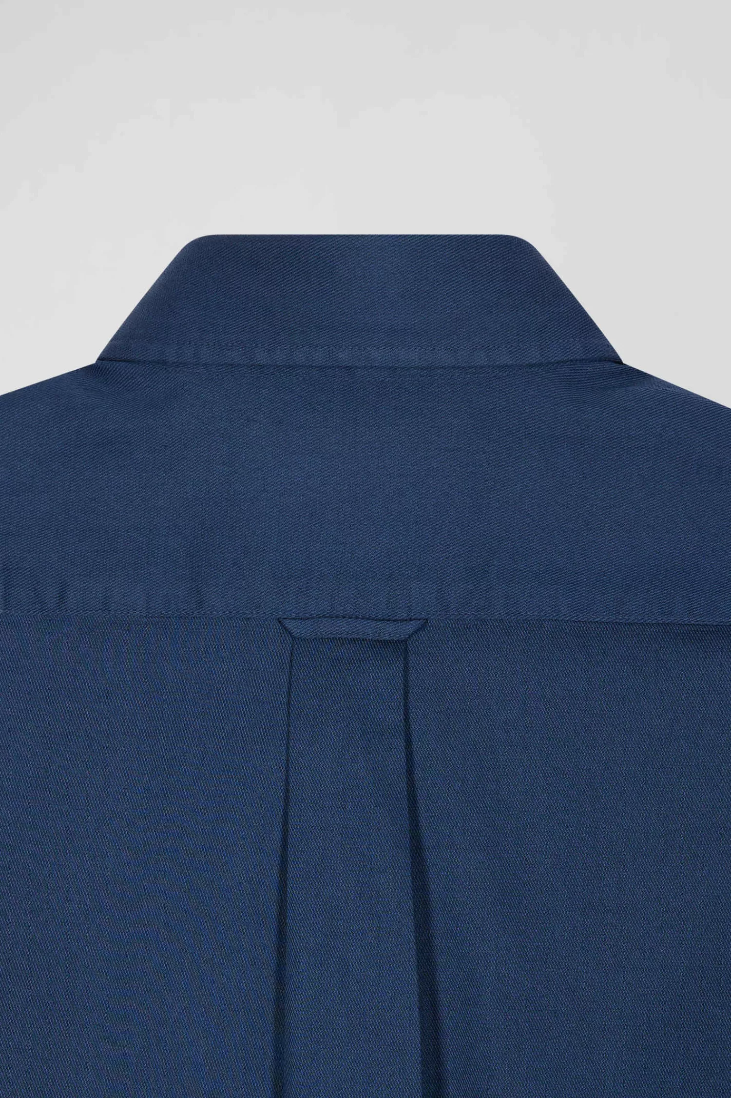 regular_plain_blue_piqu_cotton_shirt_8.webp Eden Park Regular plain blue piqué cotton shirt< Shirts