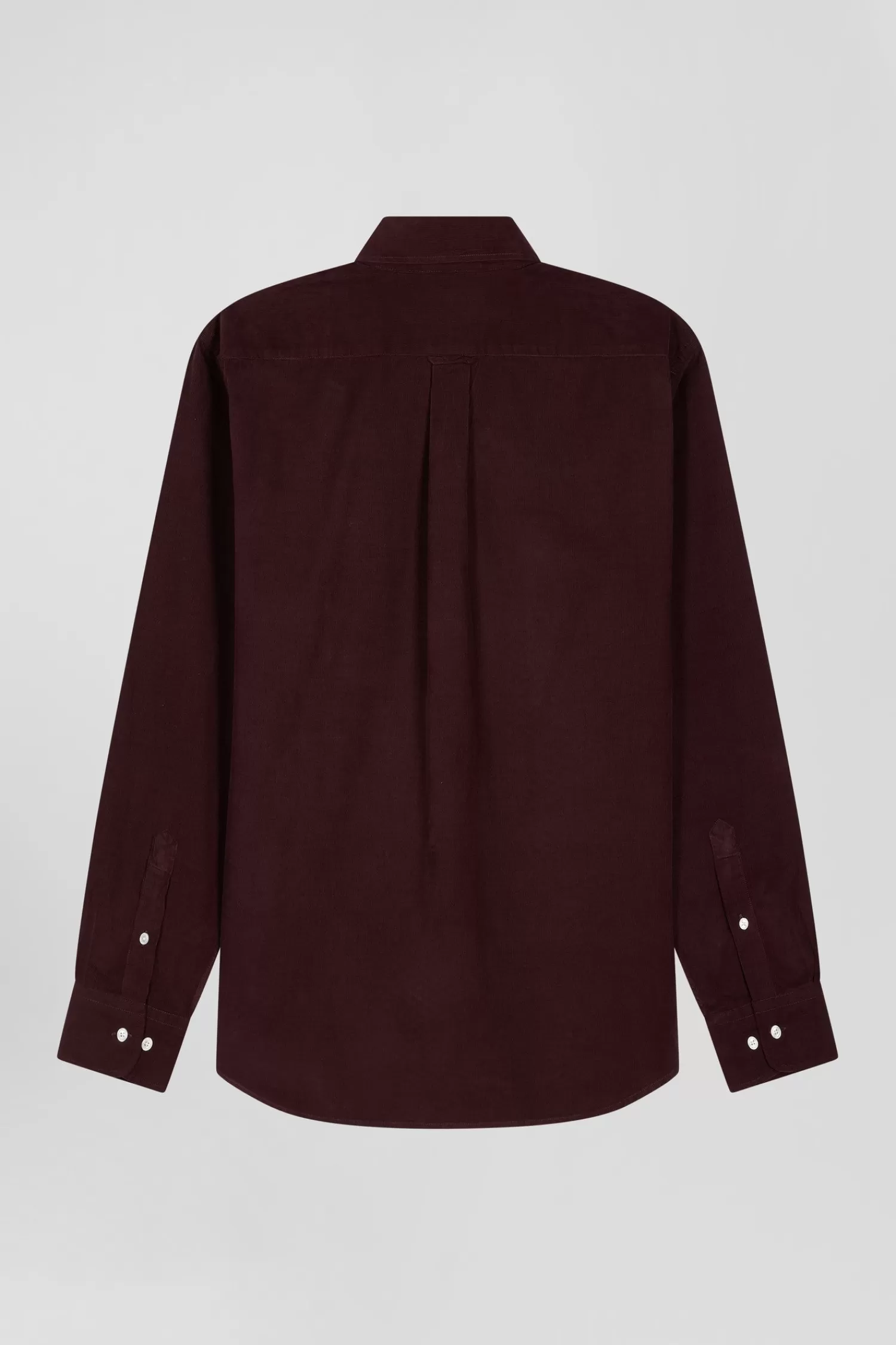 regular_plain_burgundy_cotton_shirt_with_buttondown_collar_and_chest_pocket_3.webp Eden Park Regular plain burgundy cotton shirt with button-down collar and chest pocket< Shirts