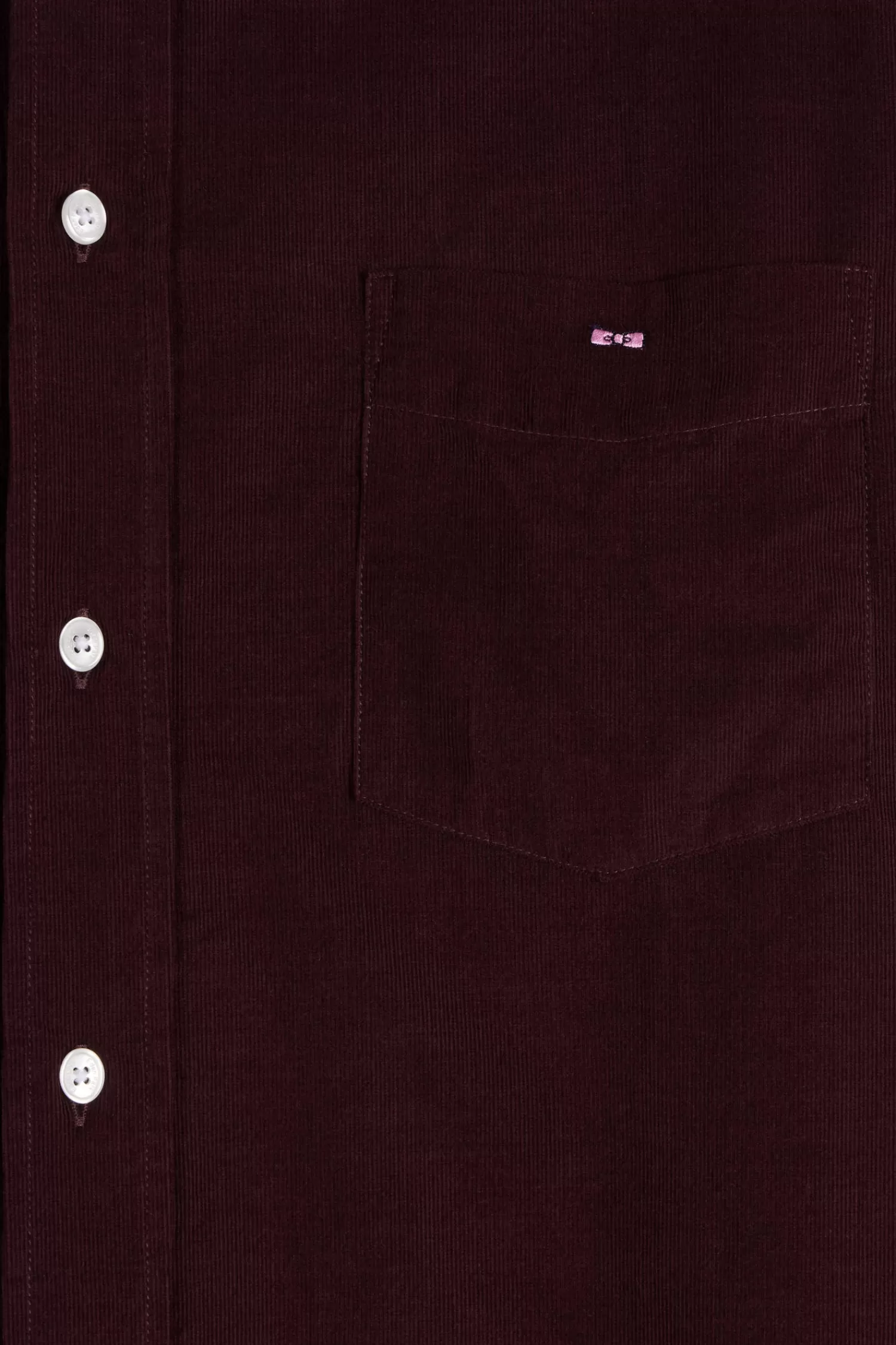 regular_plain_burgundy_cotton_shirt_with_buttondown_collar_and_chest_pocket_7.webp Eden Park Regular plain burgundy cotton shirt with button-down collar and chest pocket< Shirts
