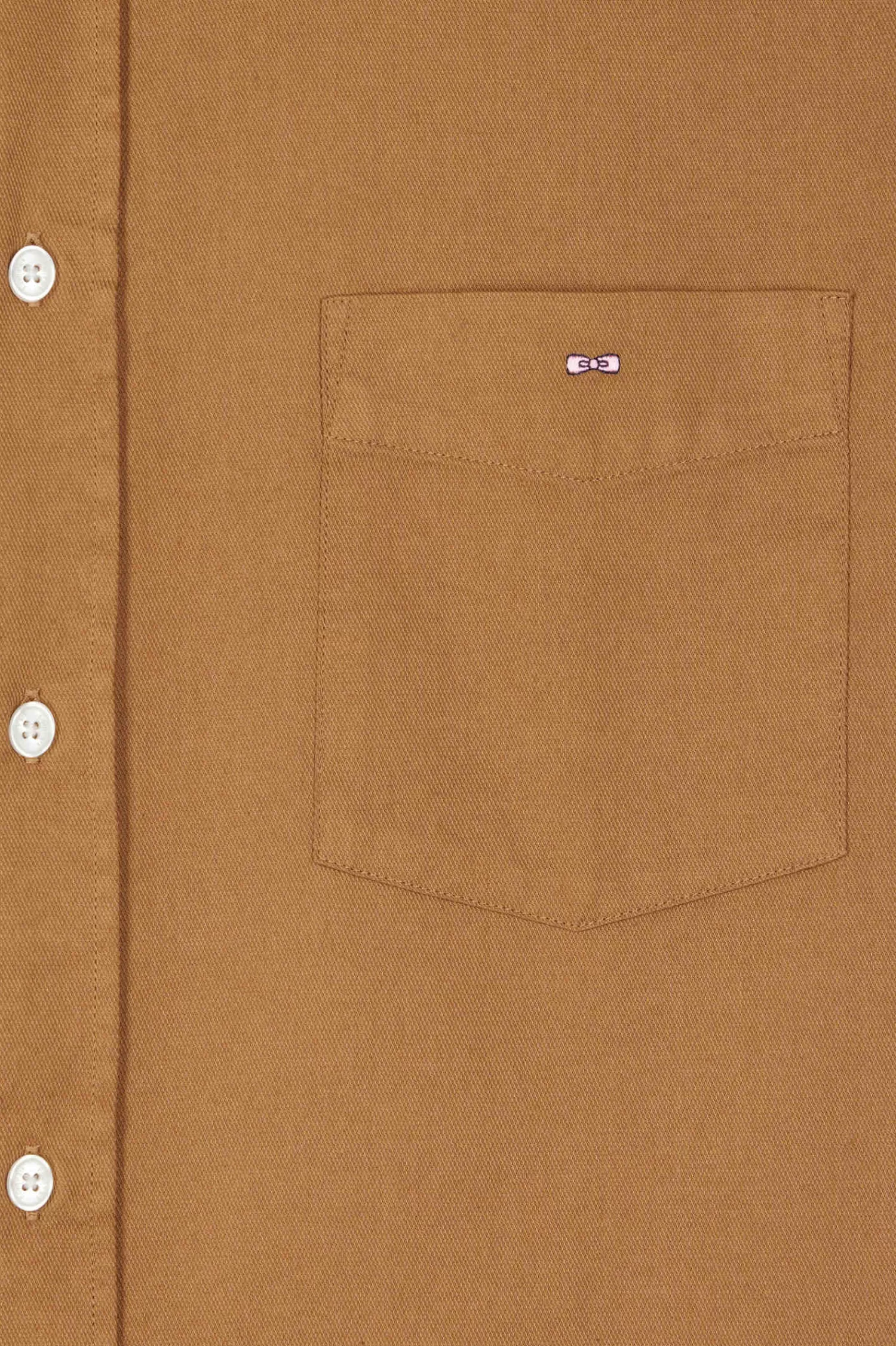 regular_plain_camel_piqu_cotton_shirt_7.webp Eden Park Regular plain camel piqué cotton shirt< Shirts