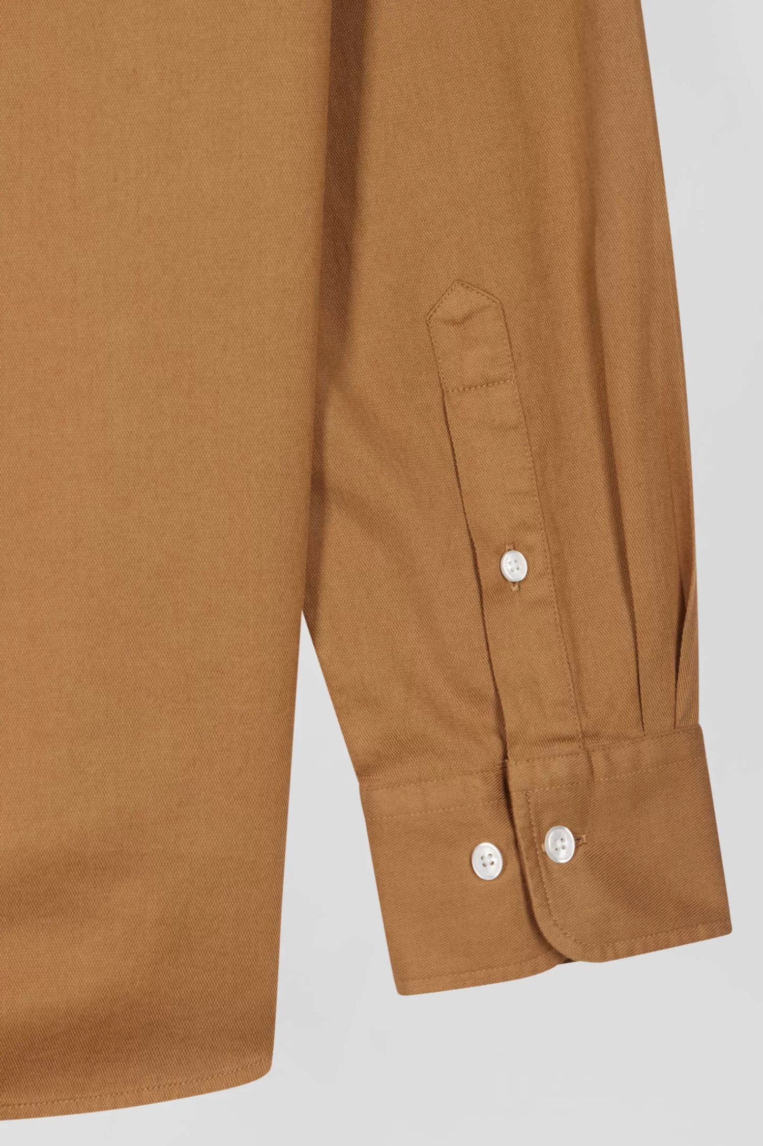 regular_plain_camel_piqu_cotton_shirt_8.webp Eden Park Regular plain camel piqué cotton shirt< Shirts
