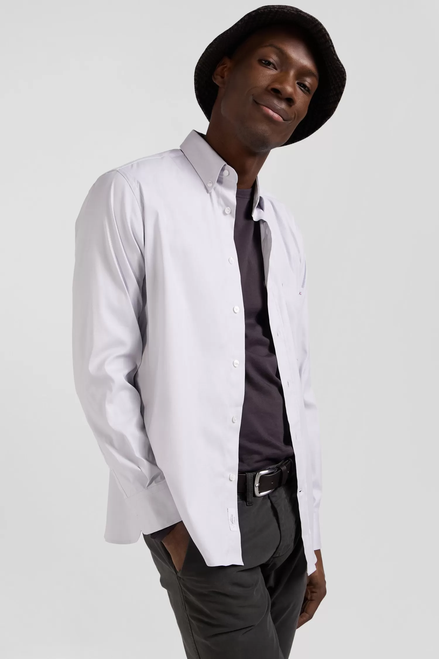 regular_plain_grey_mixed_stretch_cotton_shirt_2.webp Eden Park Regular plain grey mixed stretch cotton shirt< Shirts