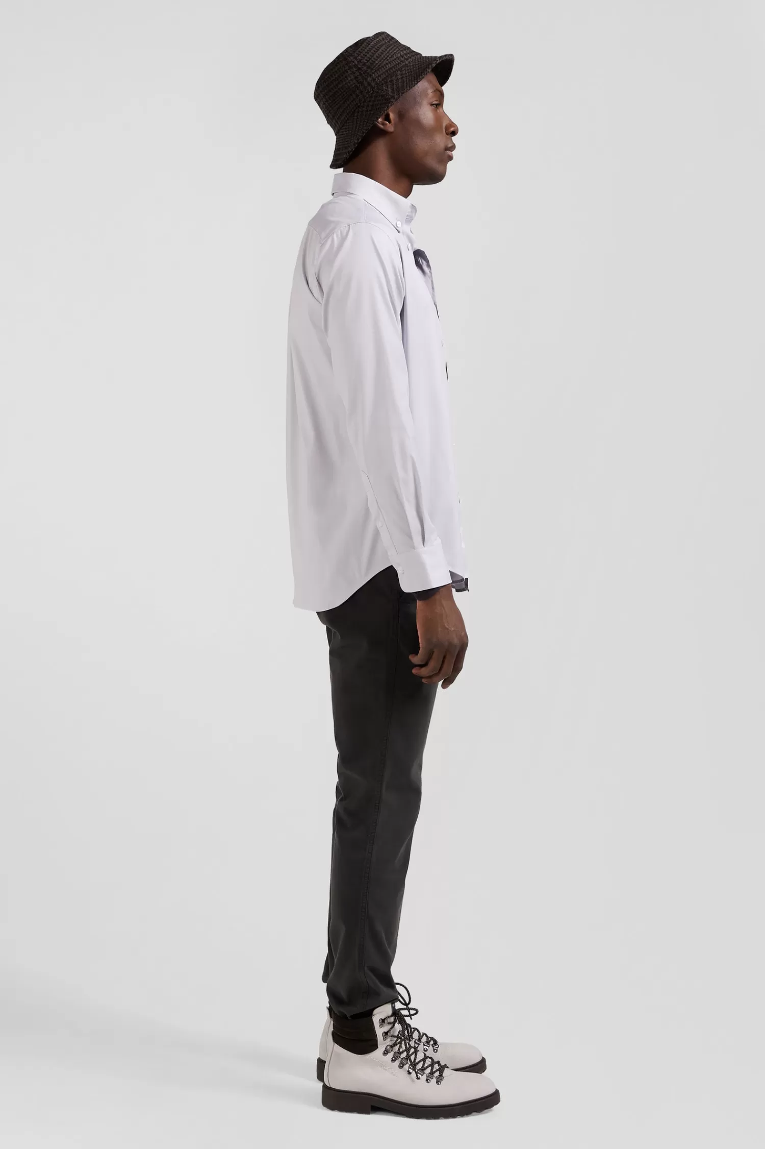 regular_plain_grey_mixed_stretch_cotton_shirt_4.webp Eden Park Regular plain grey mixed stretch cotton shirt< Shirts