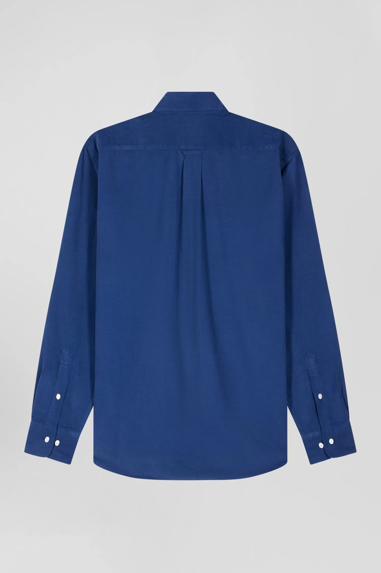 regular_plain_indigo_blue_cotton_shirt_with_buttondown_collar_and_chest_pocket_3.webp Eden Park Regular plain indigo blue cotton shirt with button-down collar and chest pocket< Shirts
