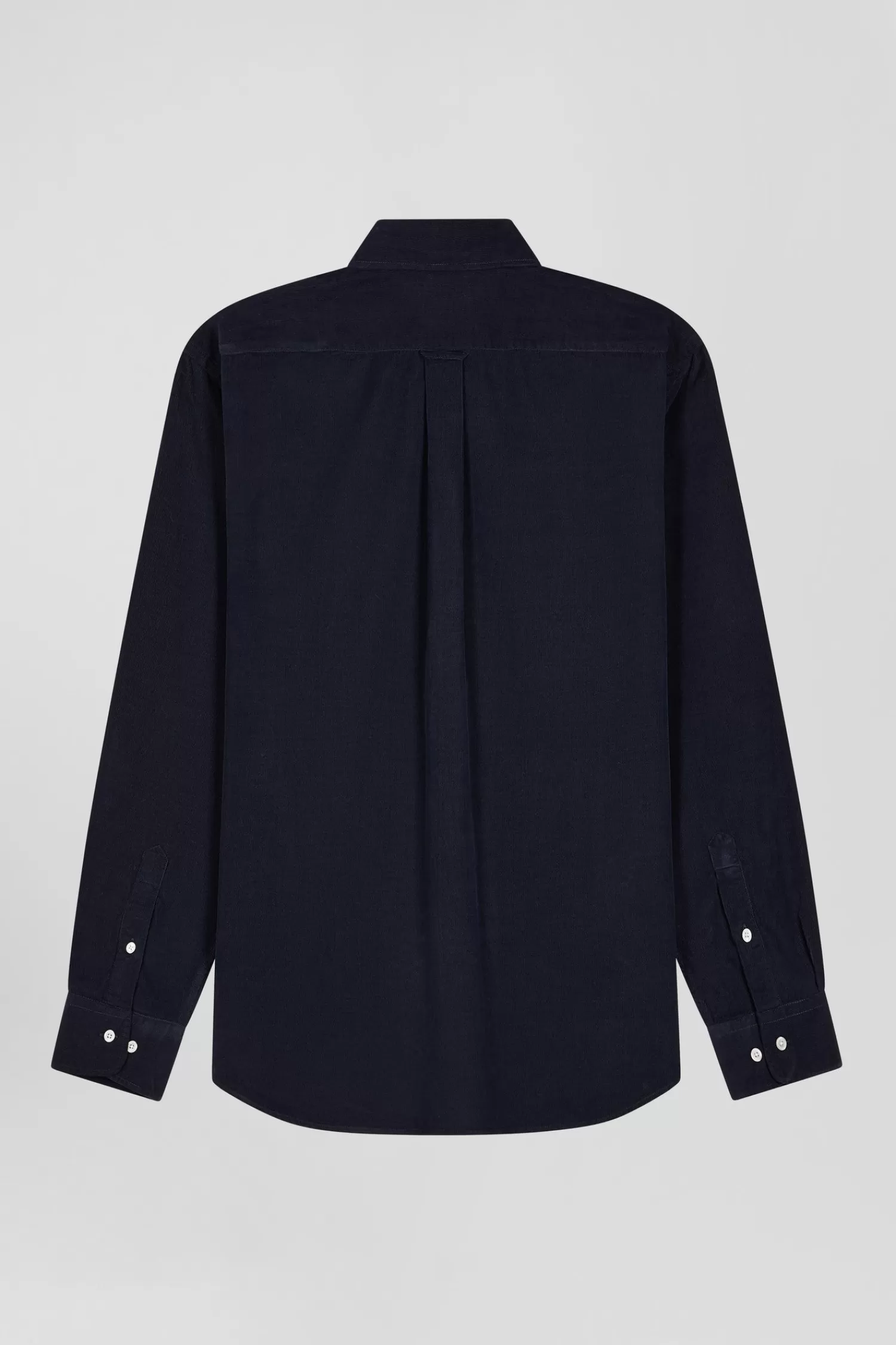 regular_plain_navy_blue_cotton_shirt_with_buttondown_collar_and_chest_pocket_3.webp Eden Park Regular plain navy blue cotton shirt with button-down collar and chest pocket< Shirts