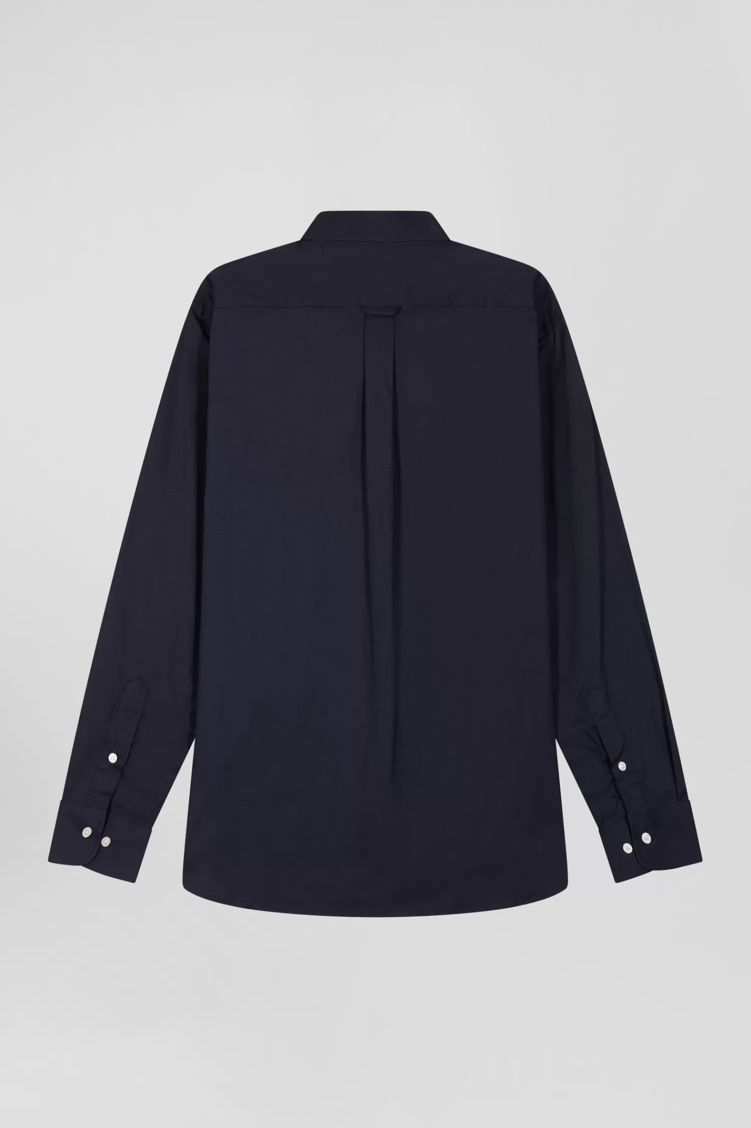 regular_plain_navy_blue_mixed_stretch_cotton_shirt_3.webp Eden Park Regular plain navy blue mixed stretch cotton shirt< Shirts