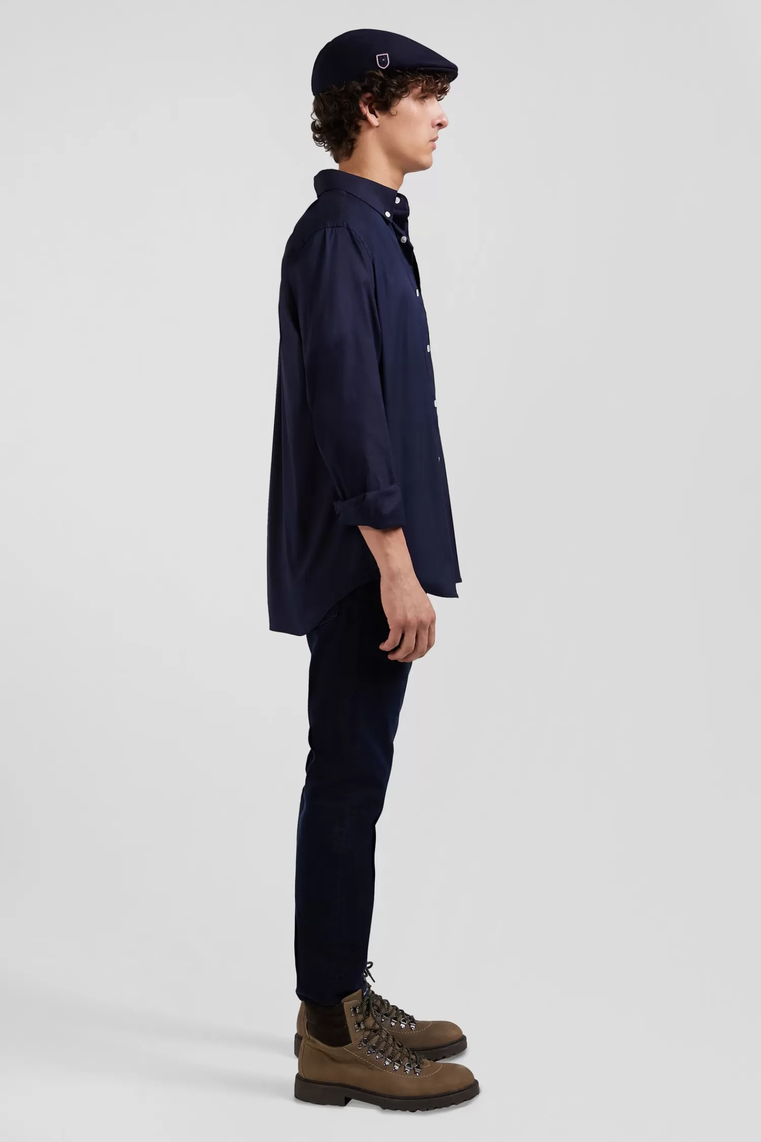 regular_plain_navy_blue_mixed_stretch_cotton_shirt_4.webp Eden Park Regular plain navy blue mixed stretch cotton shirt< Shirts