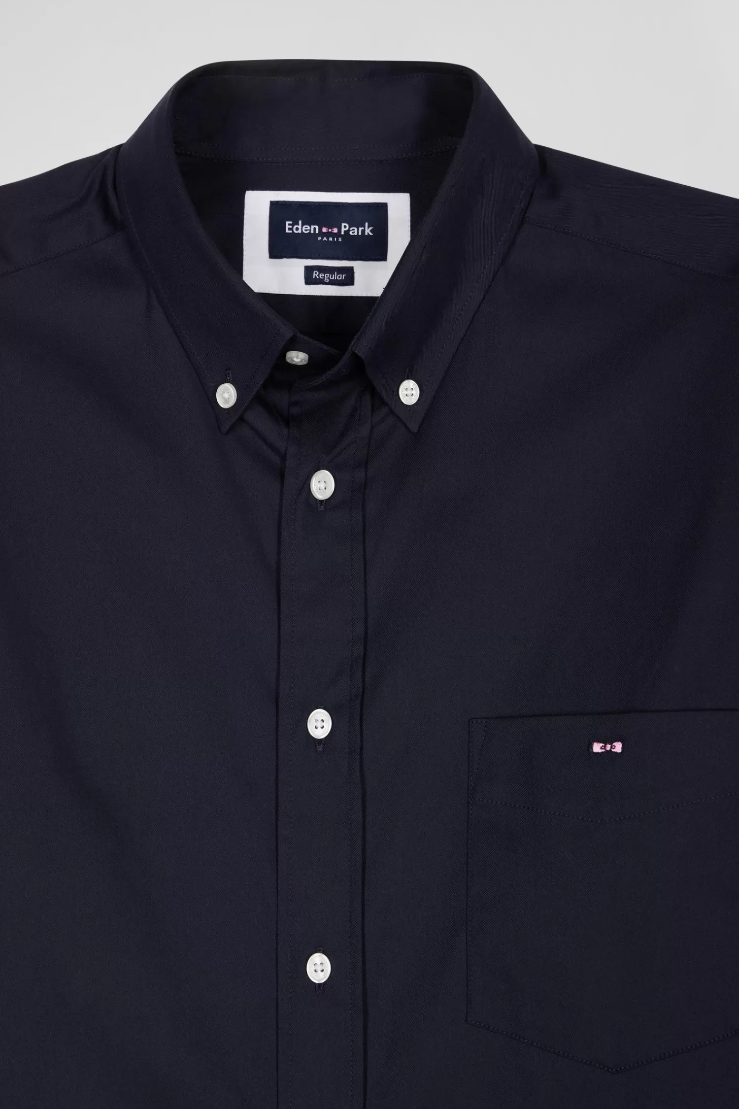 regular_plain_navy_blue_mixed_stretch_cotton_shirt_6.webp Eden Park Regular plain navy blue mixed stretch cotton shirt< Shirts