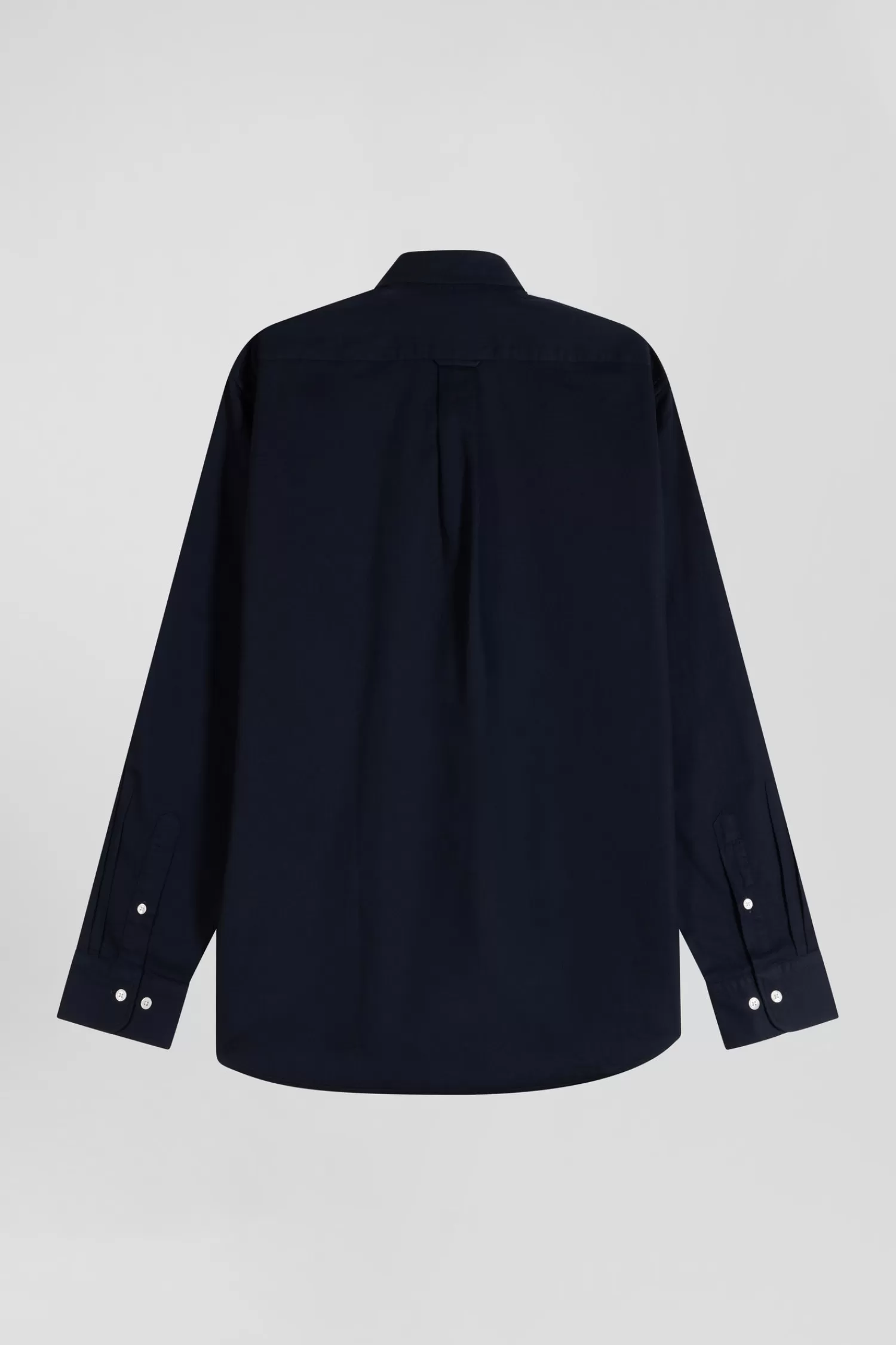 regular_plain_navy_blue_piqu_cotton_shirt_3.webp Eden Park Regular plain navy blue piqué cotton shirt< Shirts