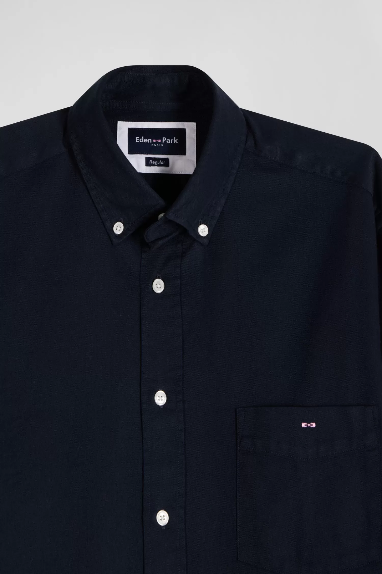 regular_plain_navy_blue_piqu_cotton_shirt_6.webp Eden Park Regular plain navy blue piqué cotton shirt< Shirts
