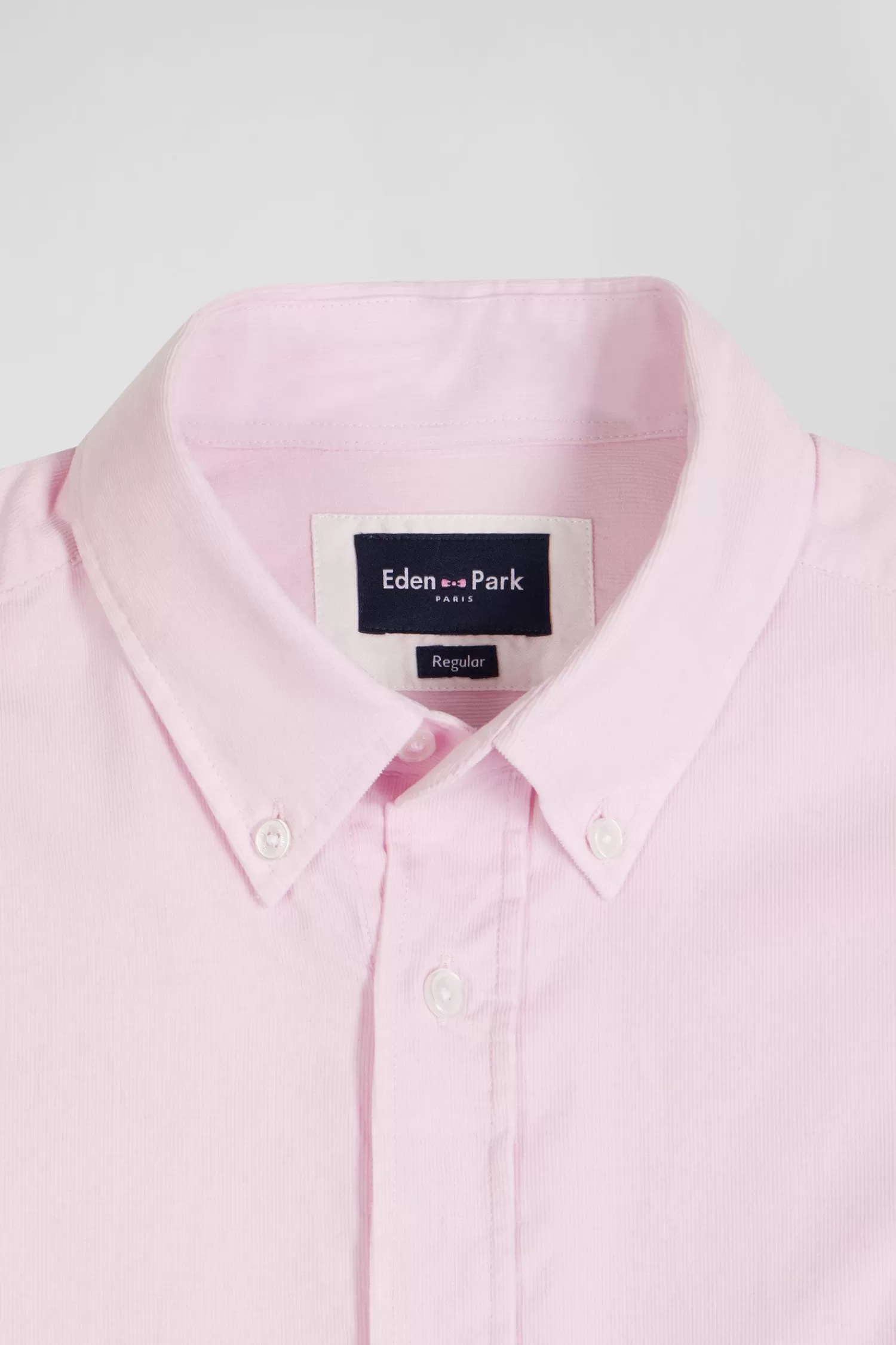 regular_plain_pink_cotton_shirt_with_buttondown_collar_and_chest_pocket_6.webp Eden Park Regular plain pink cotton shirt with button-down collar and chest pocket< Shirts