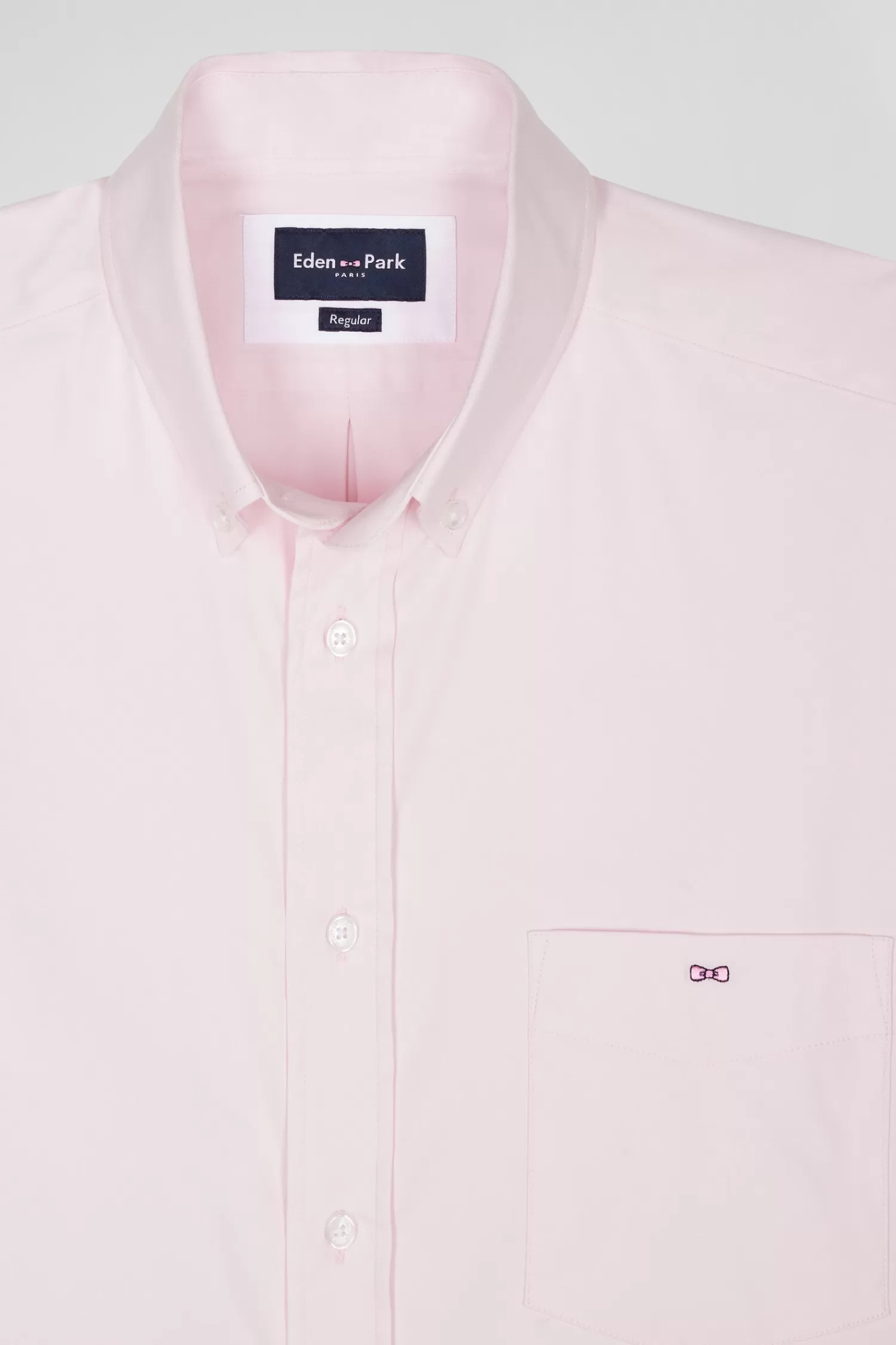 regular_plain_pink_mixed_stretch_cotton_shirt_6.webp Eden Park Regular plain pink mixed stretch cotton shirt< Shirts