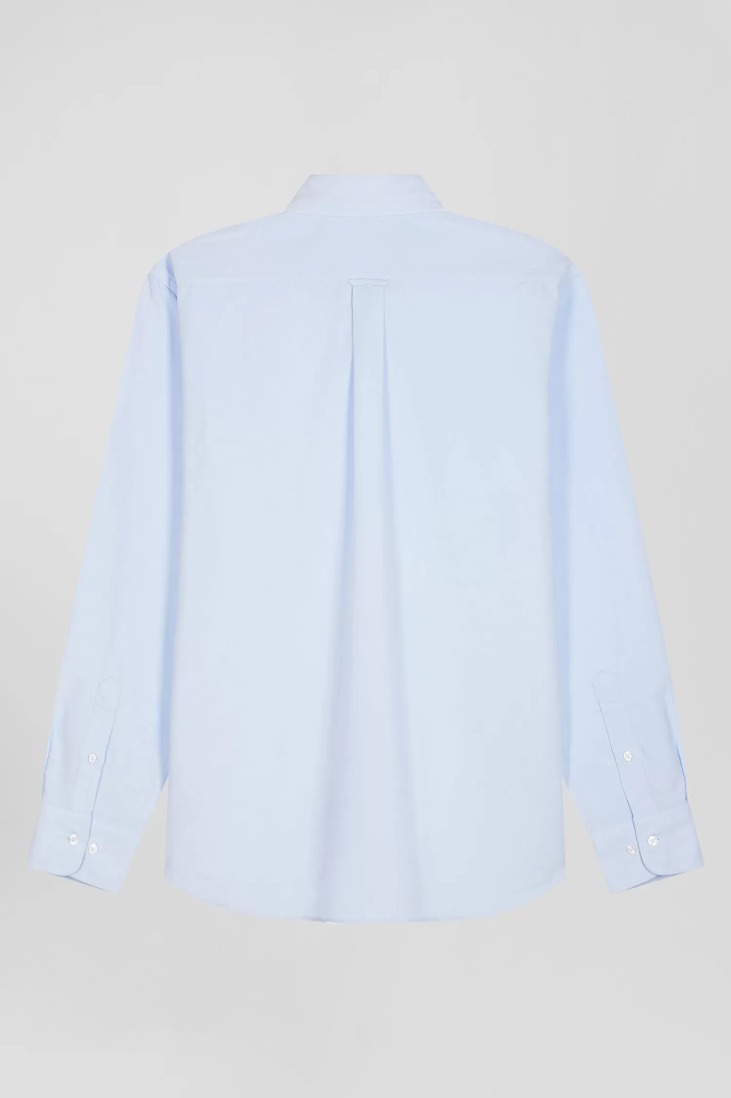 regular_plain_sky_blue_cotton_shirt_with_buttondown_collar_and_chest_pocket_3.webp Eden Park Regular plain sky blue cotton shirt with button-down collar and chest pocket< Shirts
