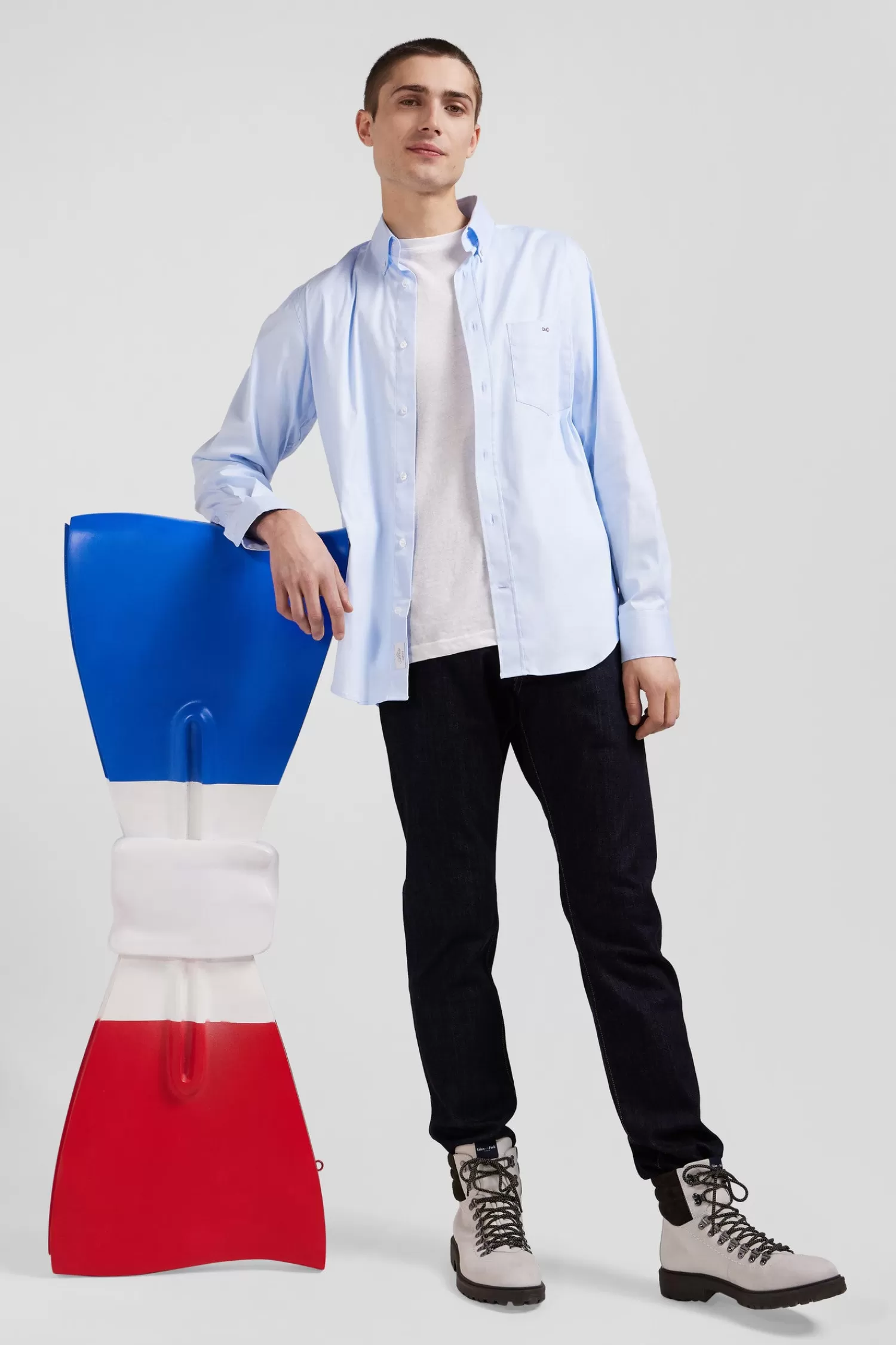 regular_plain_sky_blue_mixed_stretch_cotton_shirt_2.webp Eden Park Regular plain sky blue mixed stretch cotton shirt< Shirts