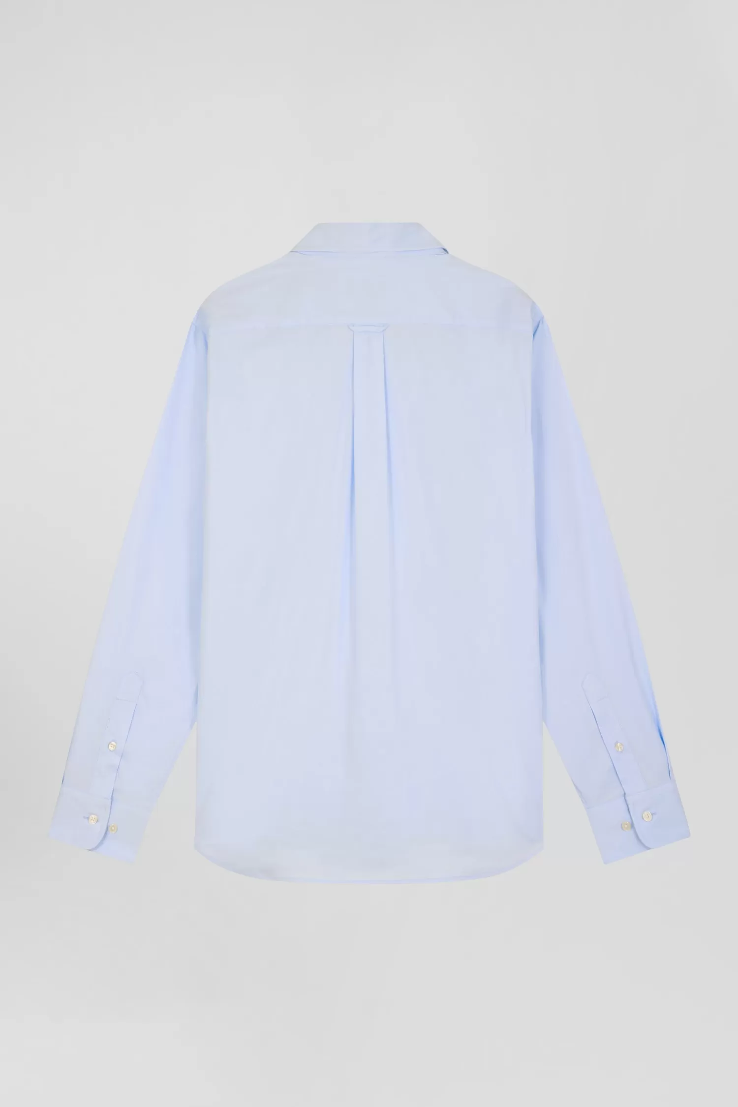 regular_plain_sky_blue_mixed_stretch_cotton_shirt_3.webp Eden Park Regular plain sky blue mixed stretch cotton shirt< Shirts